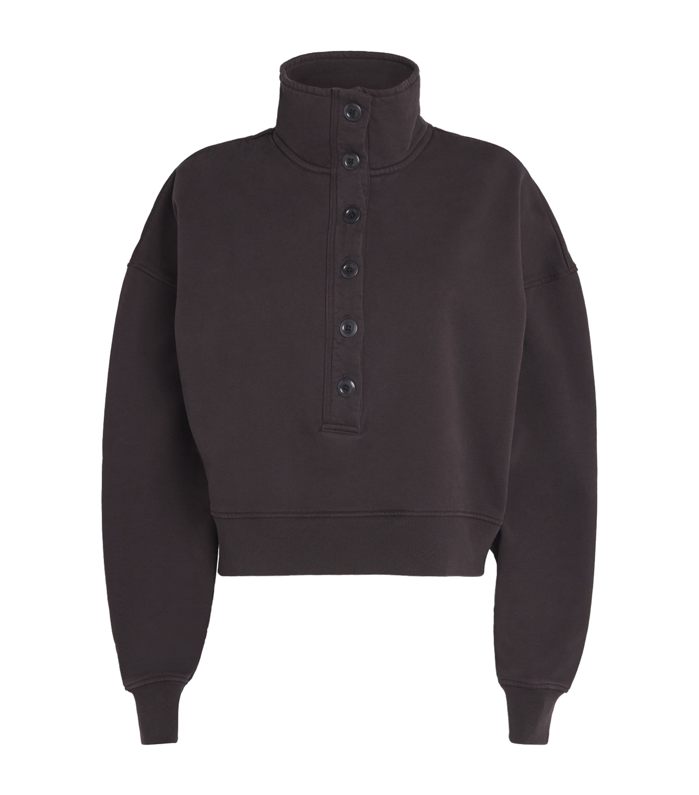 Cotton Funnel-Neck Mirelle Sweatshirt