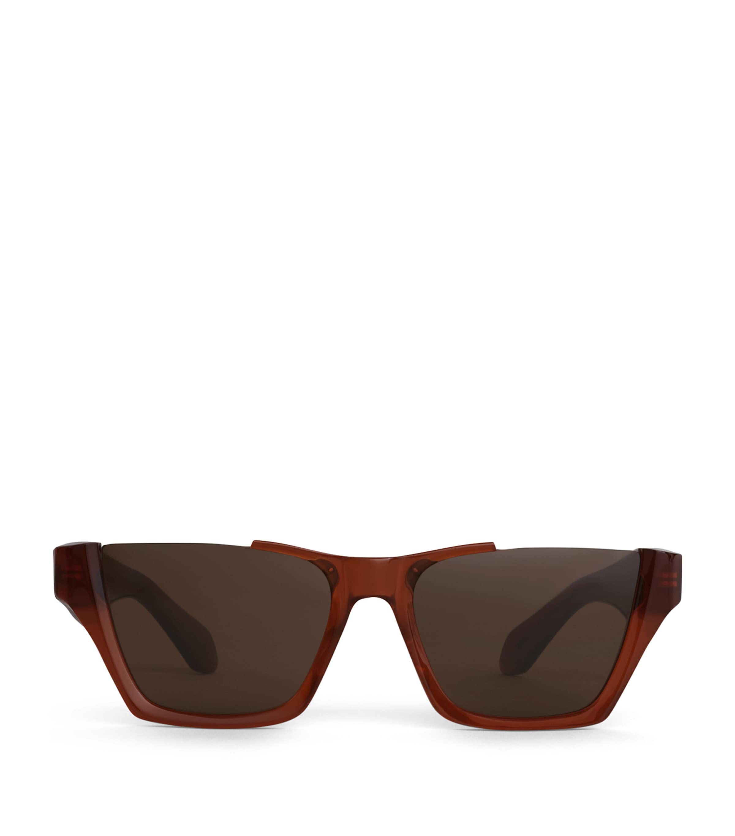 Alaïa Acetate Square Sunglasses Marron/caramel