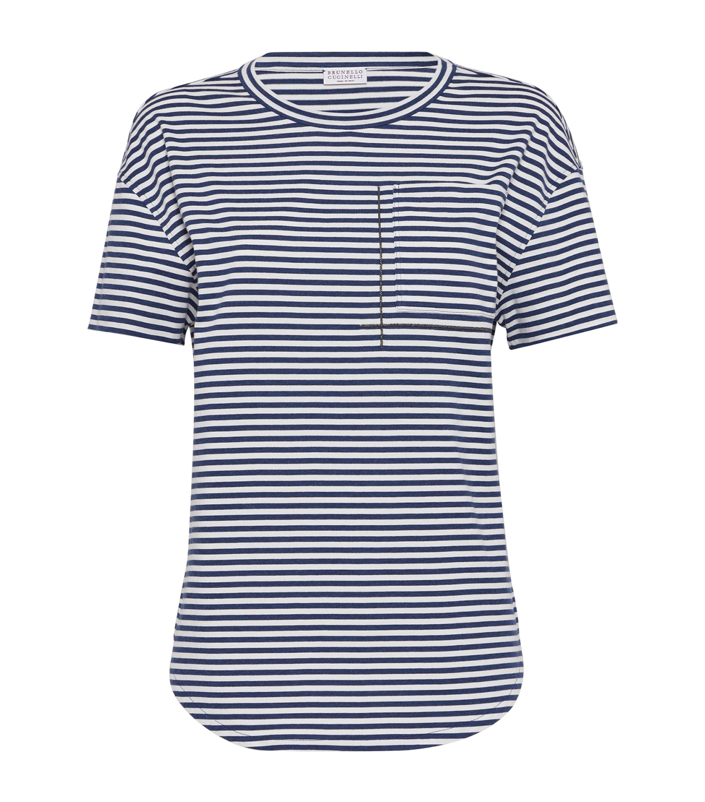 Prada Striped Cropped T-Shirt | Harrods DE
