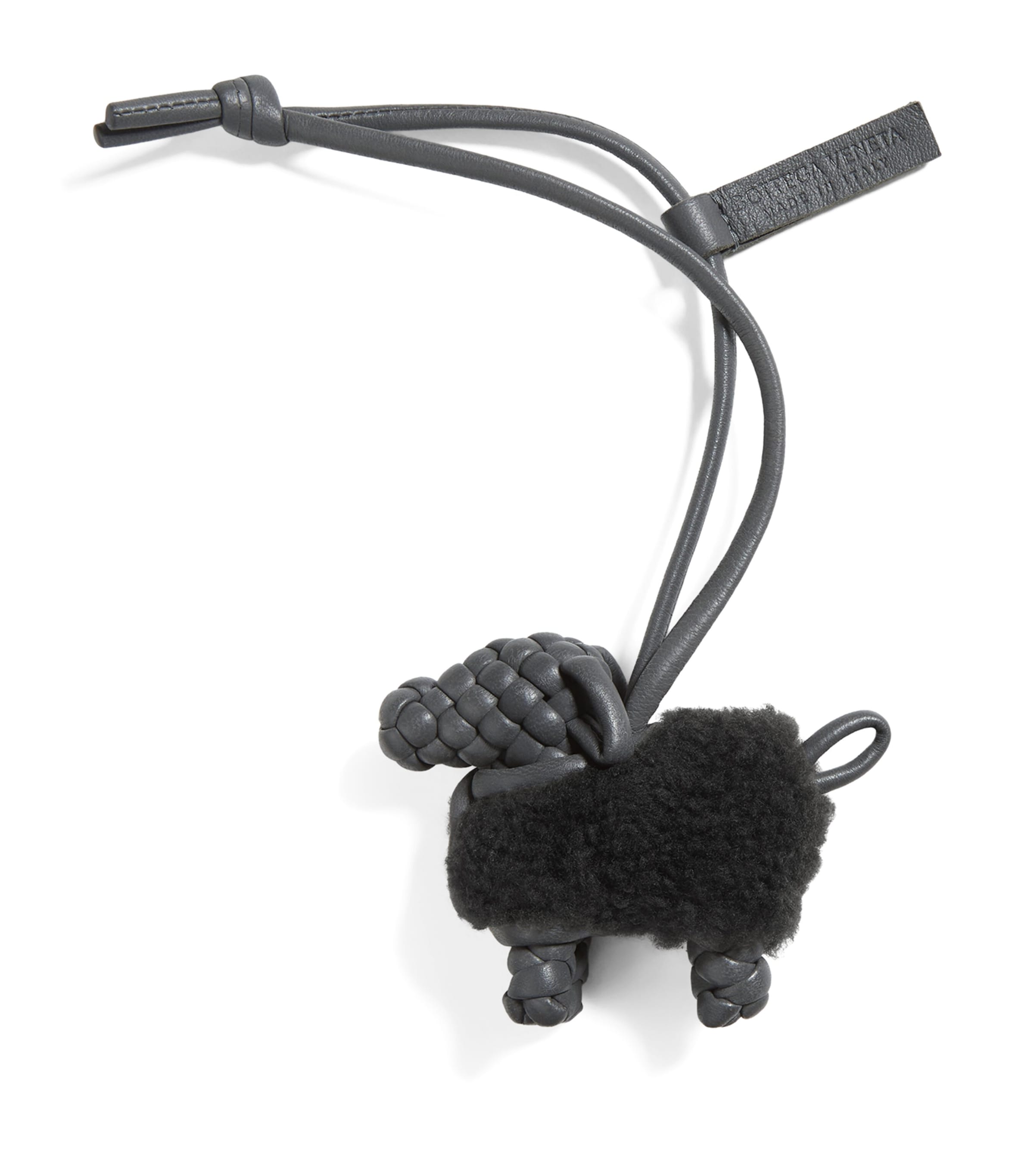 Bottega Veneta Leather Intrecciato Dog Charm