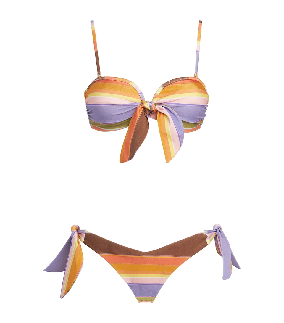 Zimmermann Womens Solstice Stripe Scarf Bikini