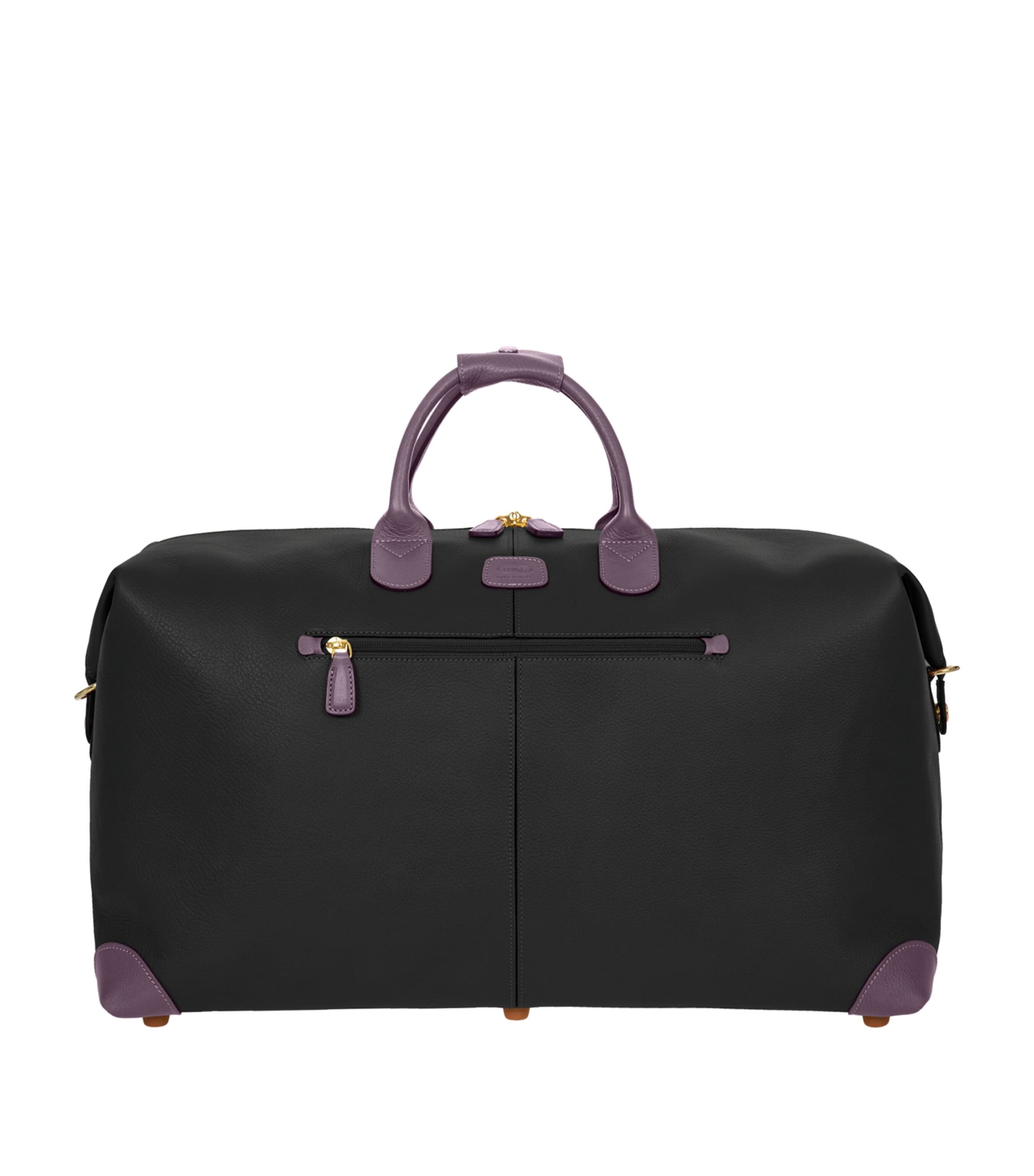 Bric's Leather Bellagio Holdall Black Lilic