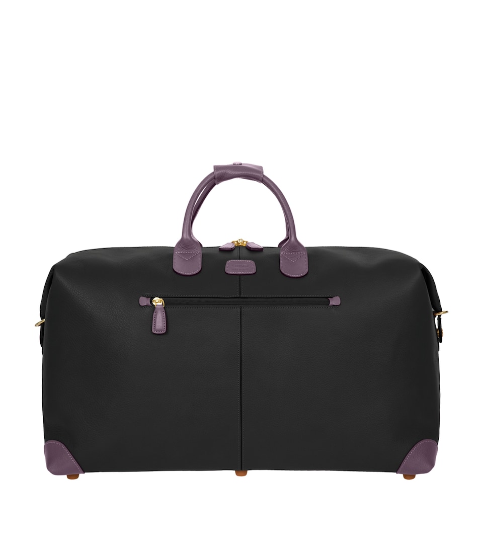 Bric's Leather Bellagio Holdall Black Lilic