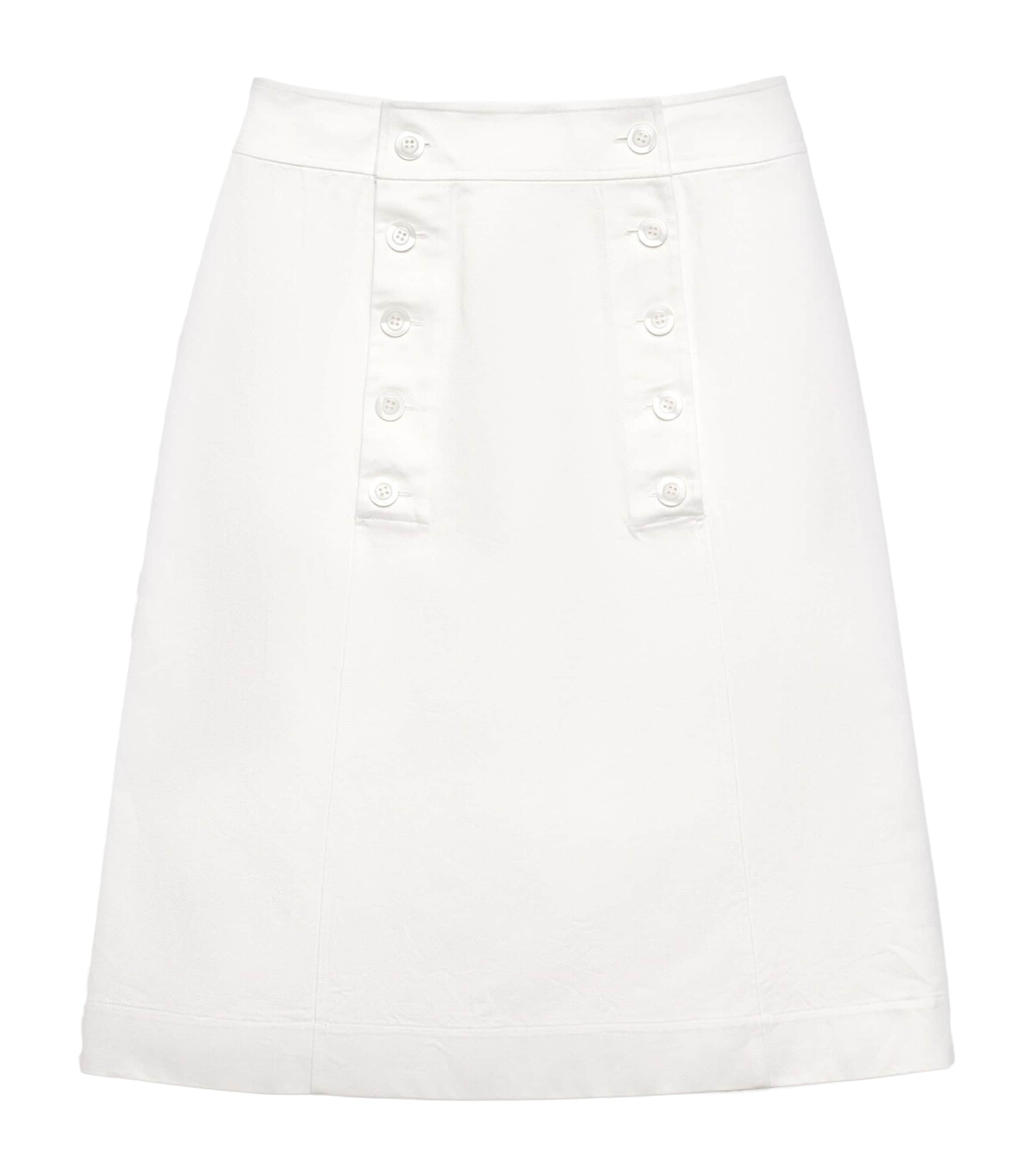 Cotton Gabardine Midi Skirt