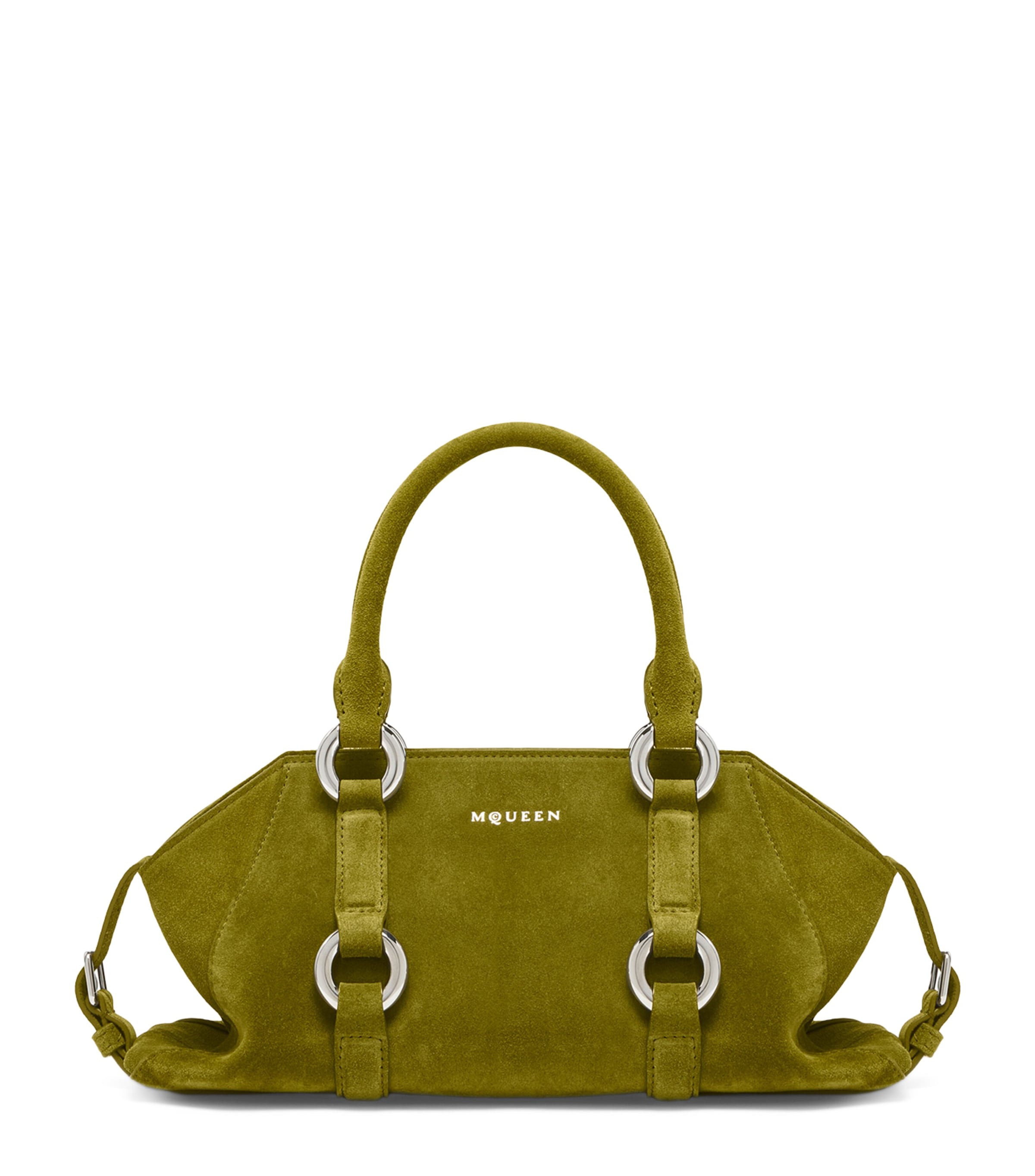 Small Suede Farringdon Top-Handle Bag