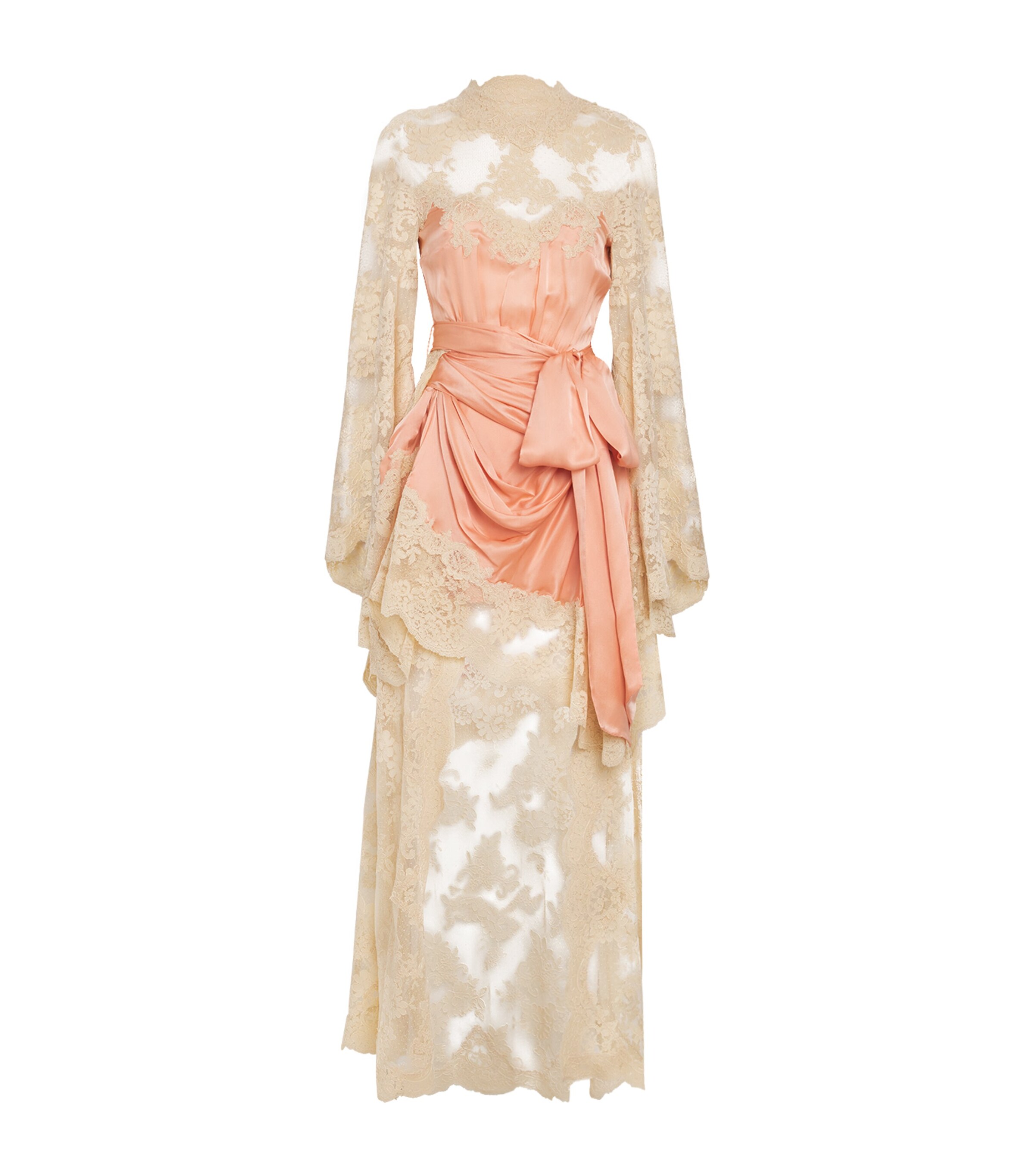 Silk-Lace Hypnotic Mini Dress