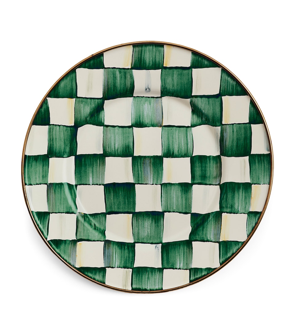 Emerald Check Salad Plate (20cm)