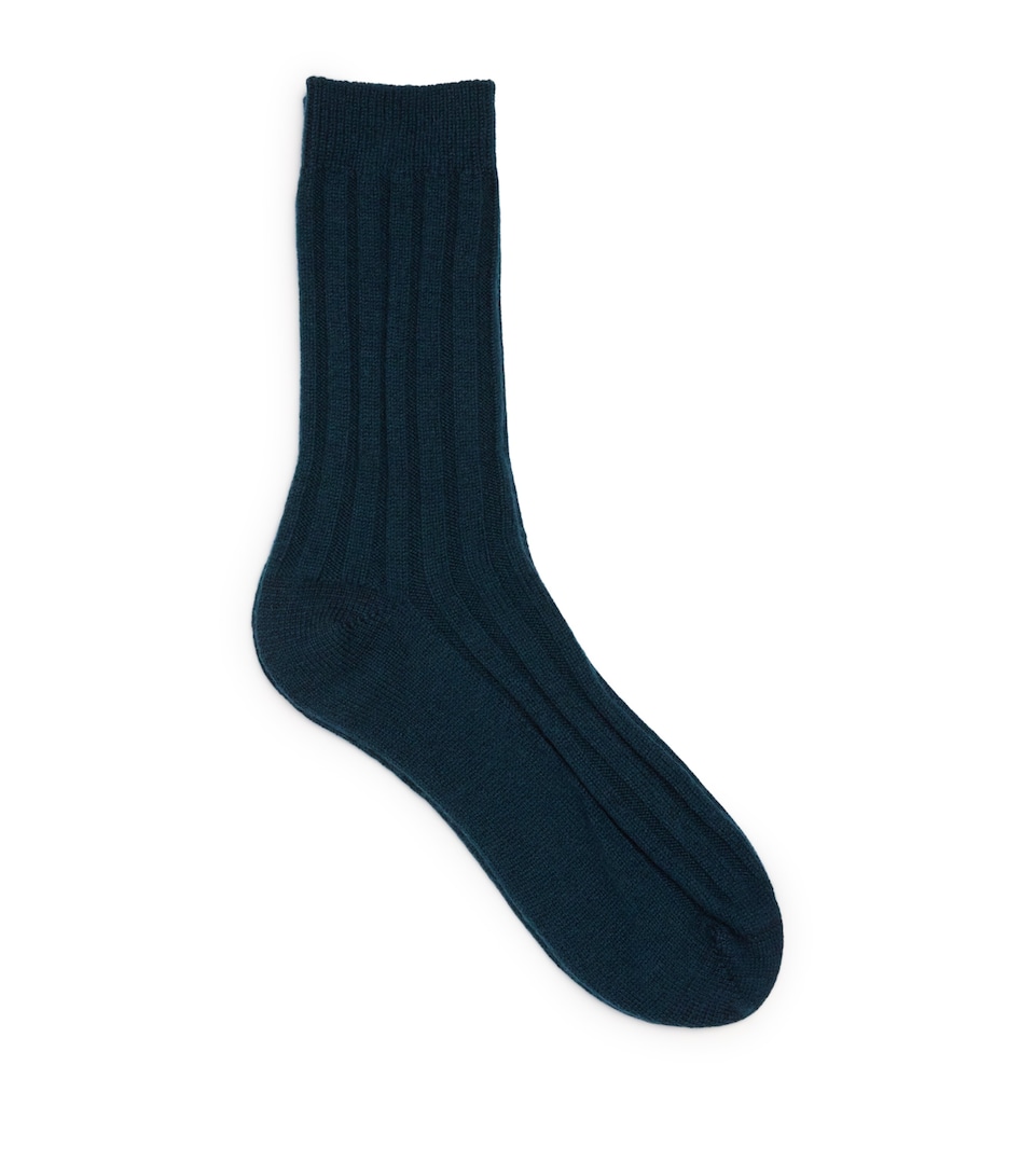 Cashmere Ribbed Socks