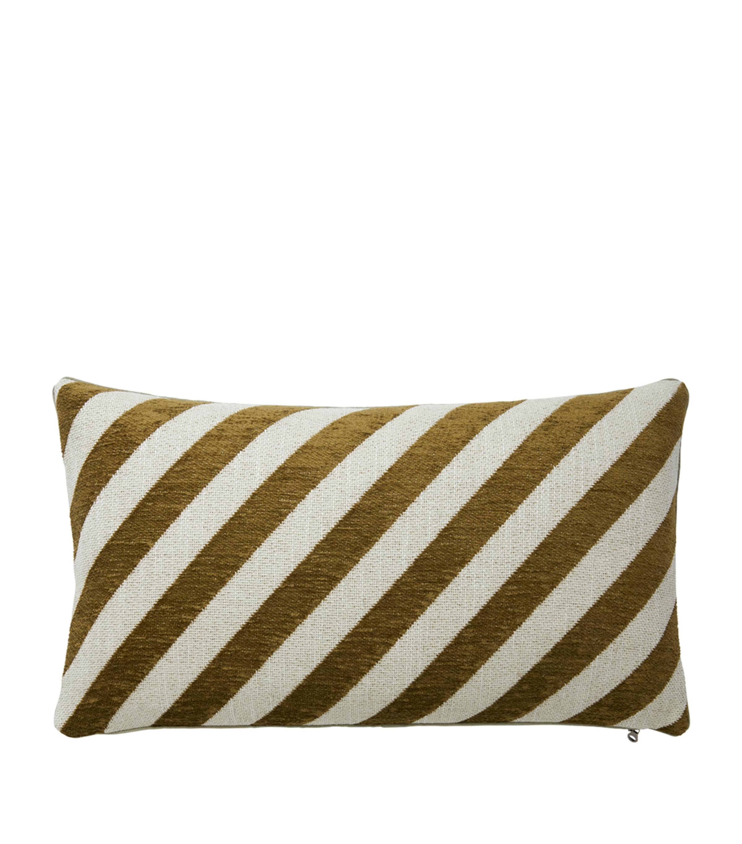 Yves Delorme Calisson Kaki Rectangular Cushion Cover (33cm x 57cm) Kaki
