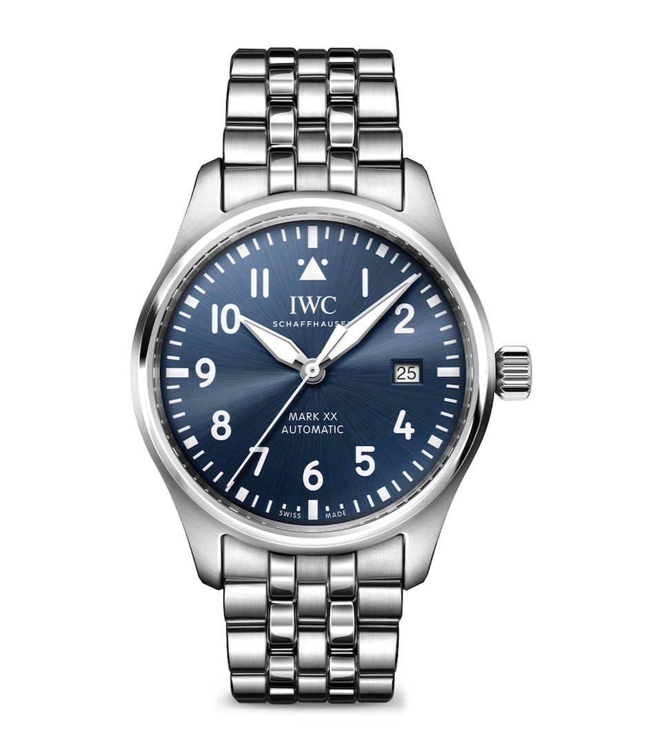 IWC Schaffhausen Stainless Steel Pilot's Mark XX Automatic Watch 40mm Blue