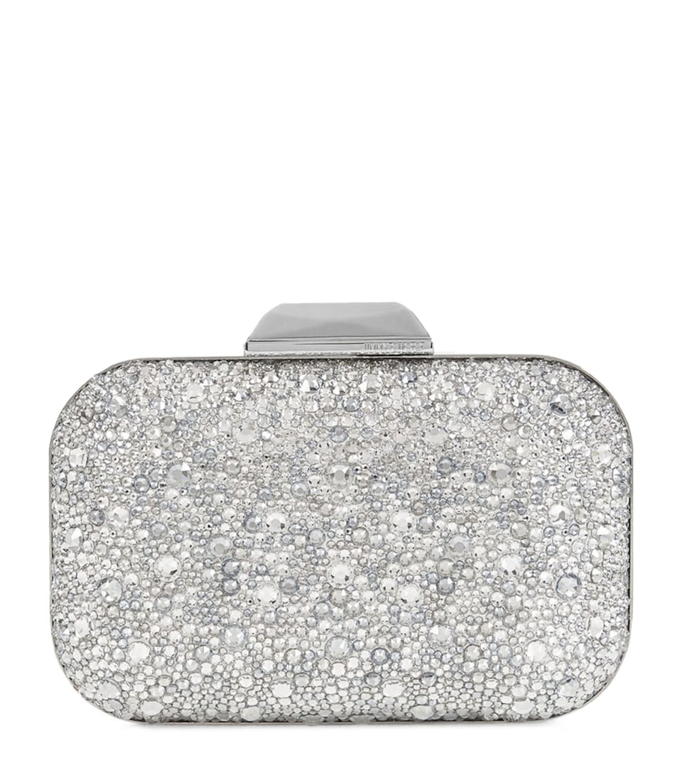 Crystal-Embellished Cloud Clutch Bag