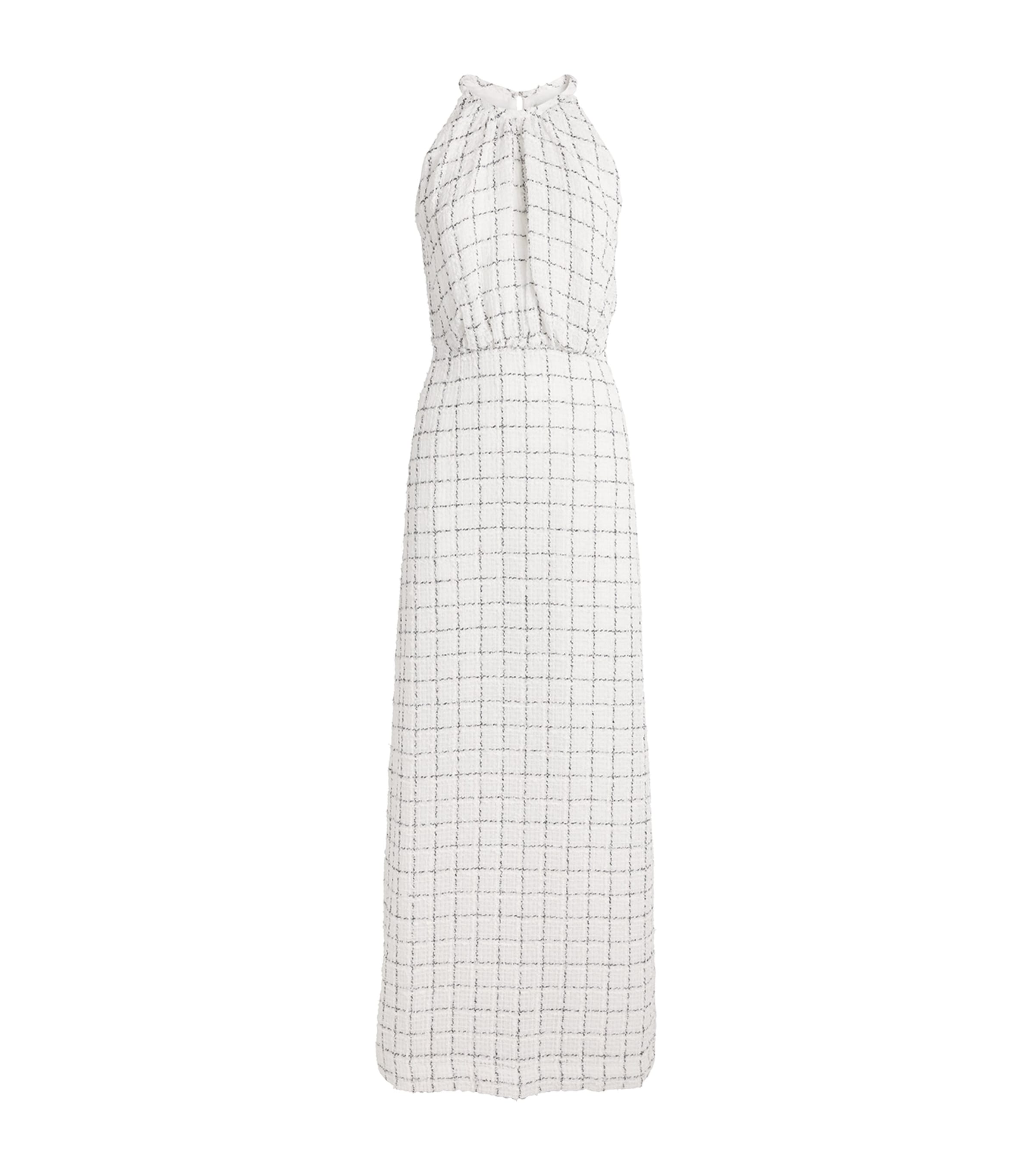 Liberowe Womens Tweed Celeste Maxi Dress White