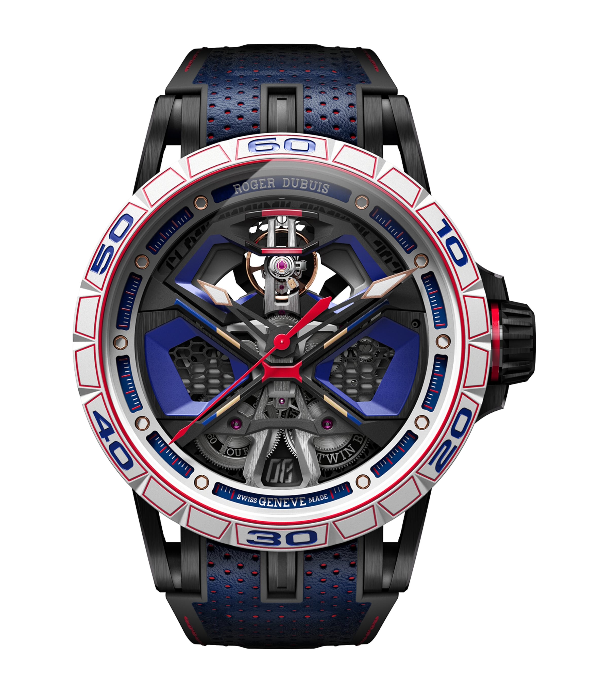 Roger Dubuis MCF and Titanium Excalibur Spider Huracan MB Watch 45mm Blue
