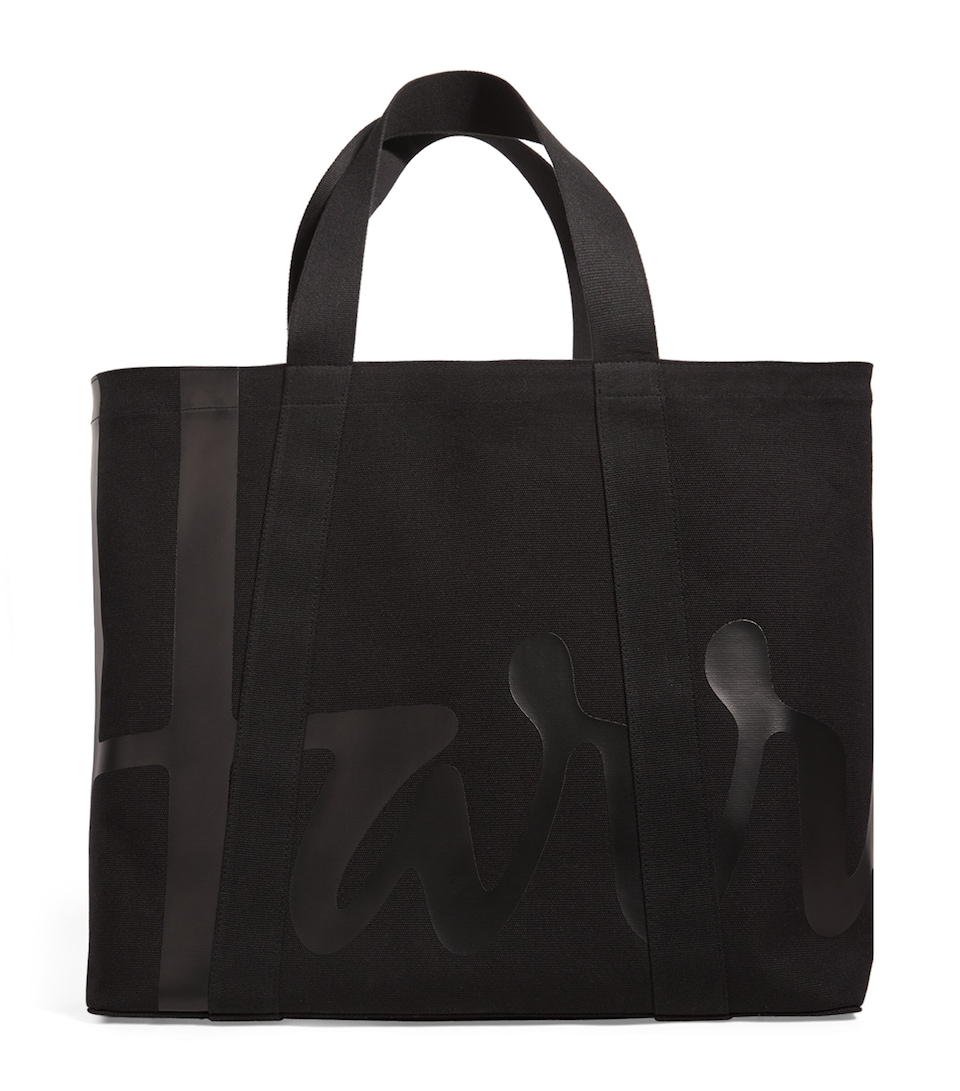 Large Cotton Logo Tote Bag