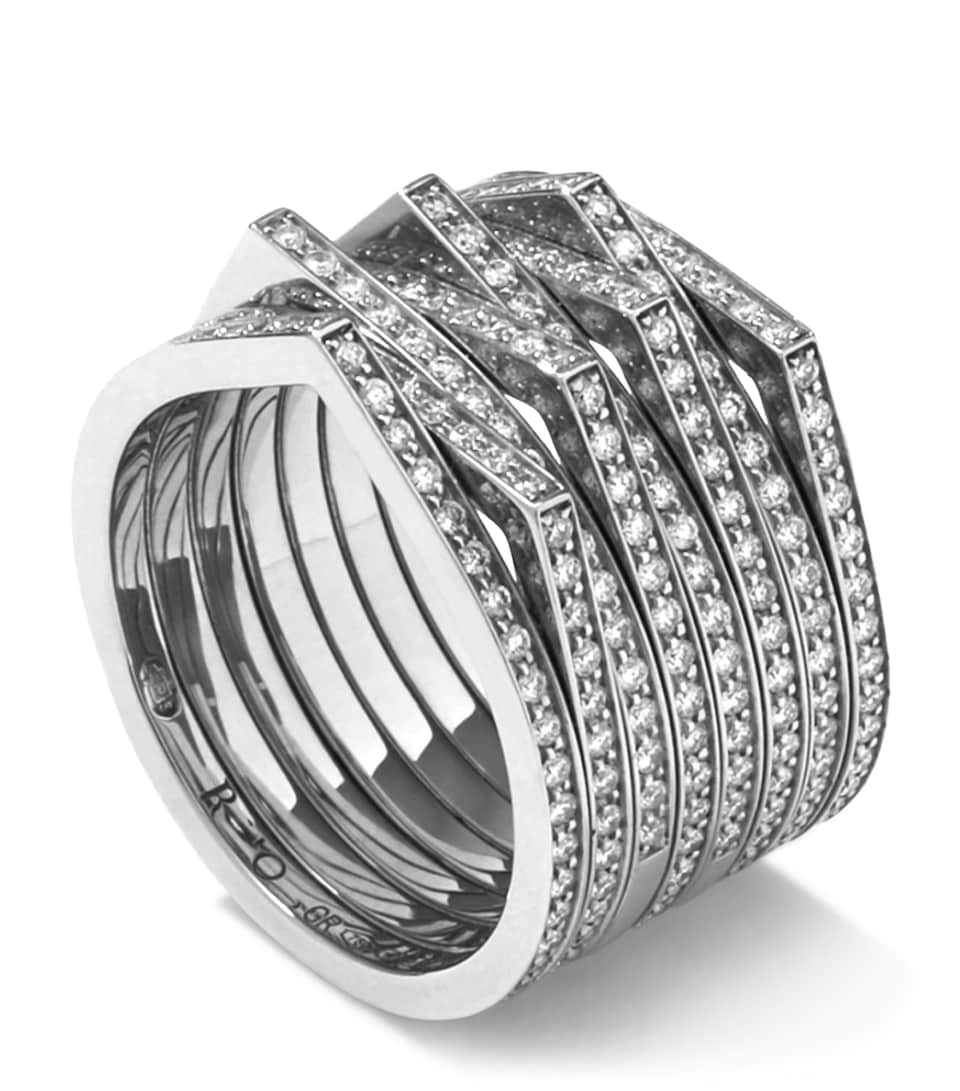 Repossi White Gold and Diamond Antifer Ring White Gold