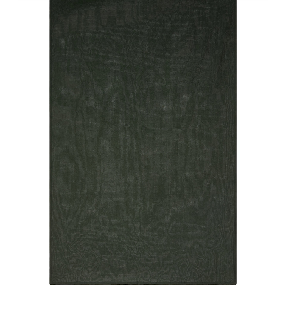 Max Mara Silk-Blend Scarf Moss Green