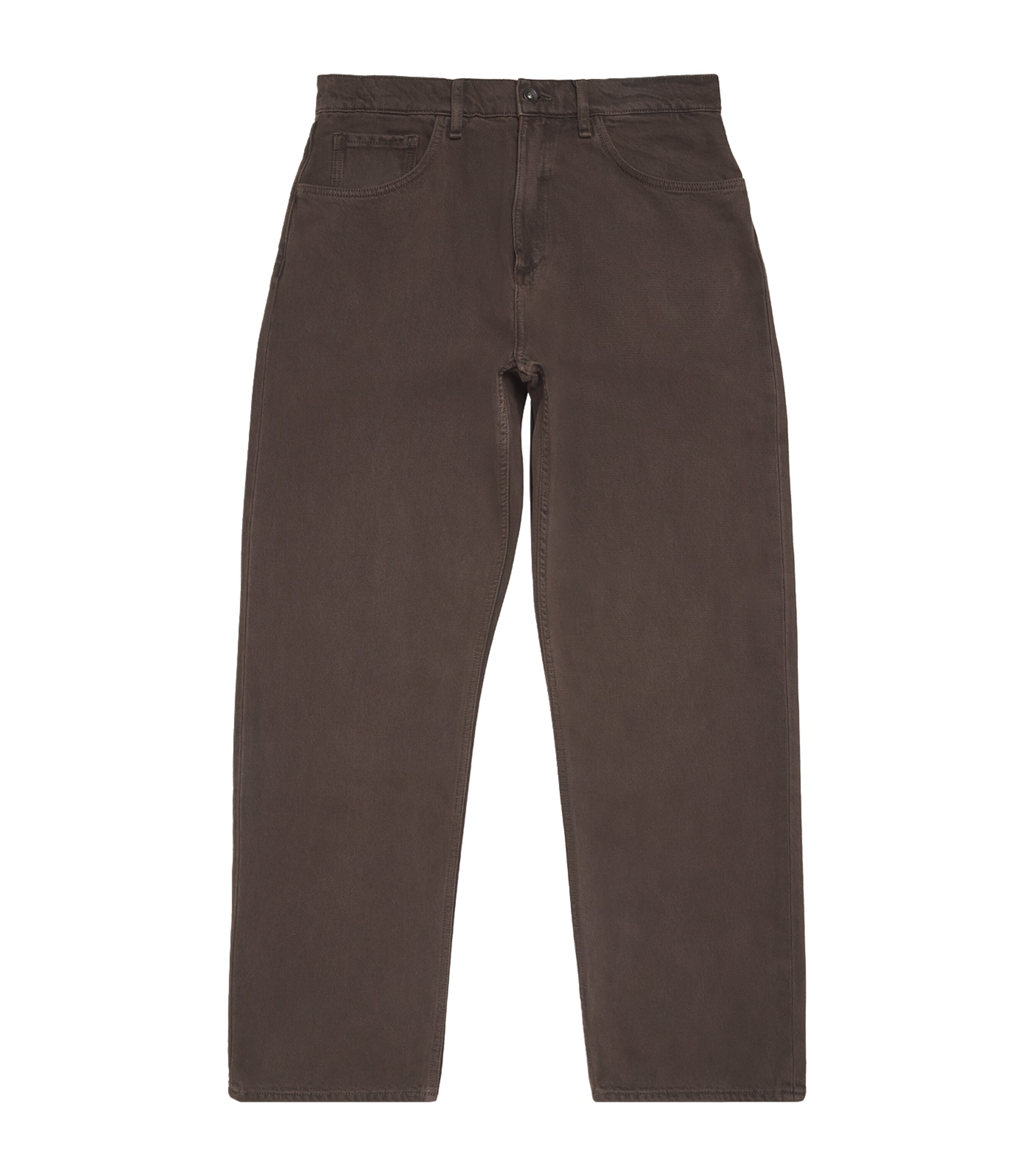 Rag & Bone Mens Stretch-Cotton Straight Chinos Dark Brown