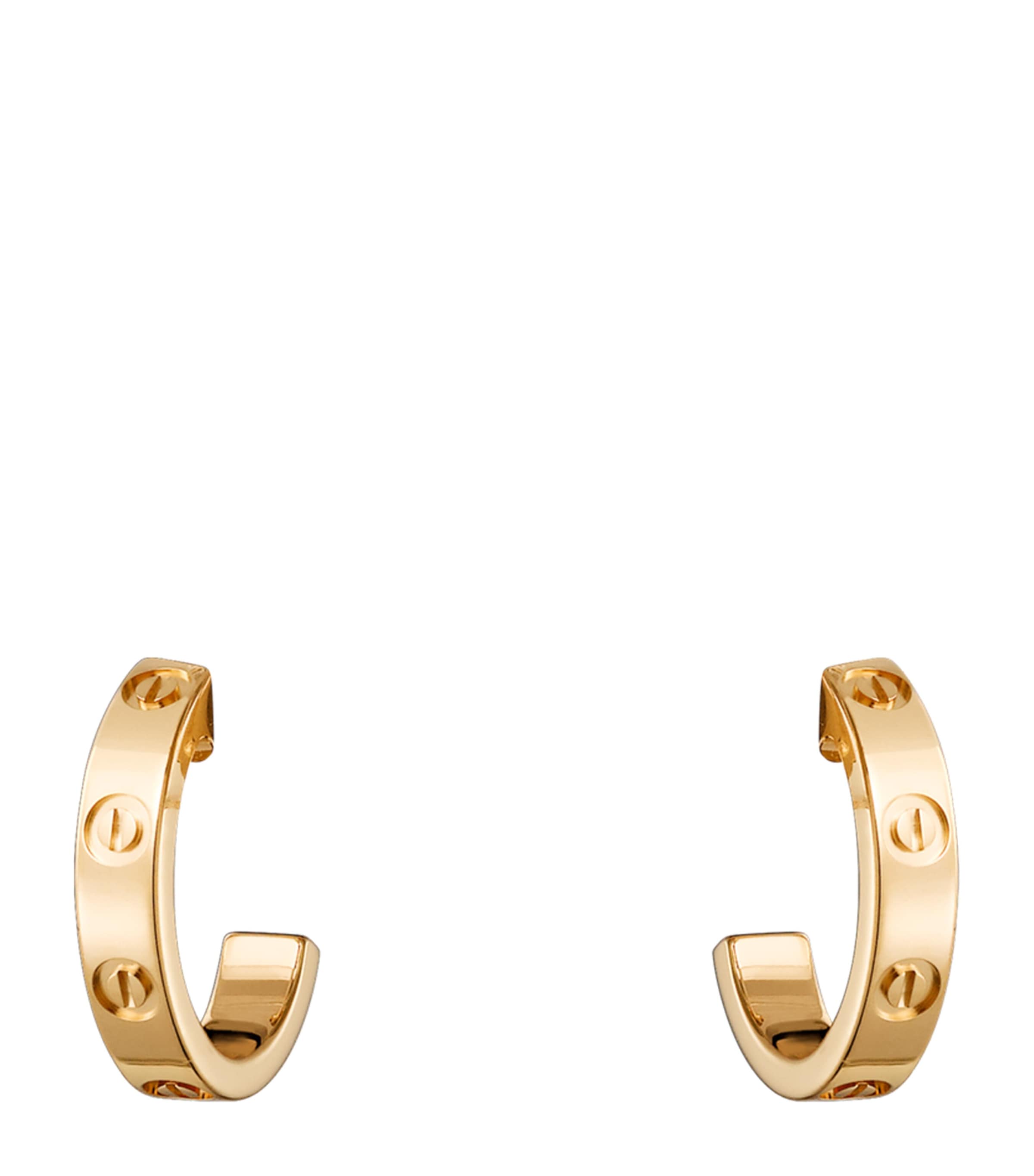 Cartier Yellow Gold LOVE Hoop Earrings Yellow Gold