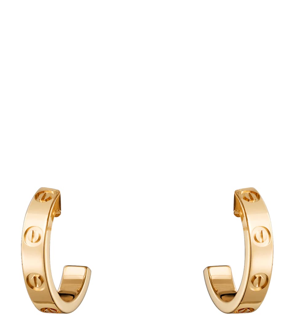 Cartier Yellow Gold LOVE Hoop Earrings Yellow Gold