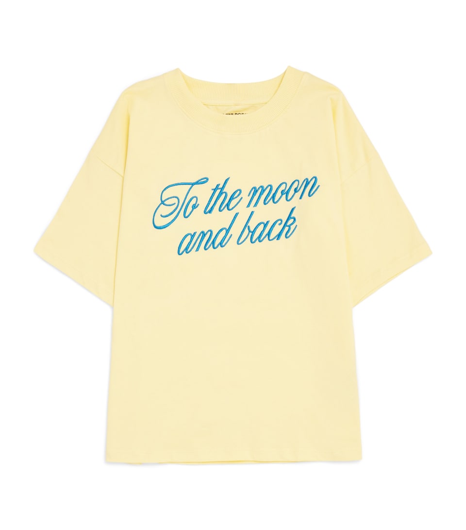 Mini Rodini Organic Cotton Embroidered T-Shirt (3-11 Years) Yellow