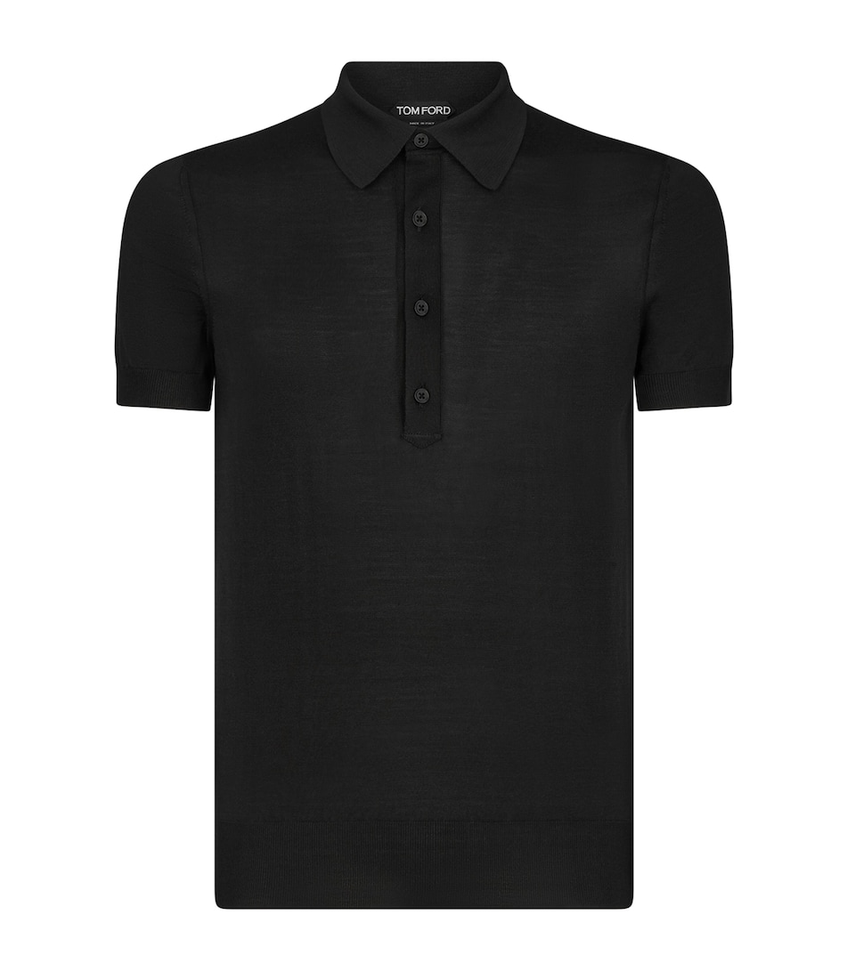 Silk-Blend Polo Shirt