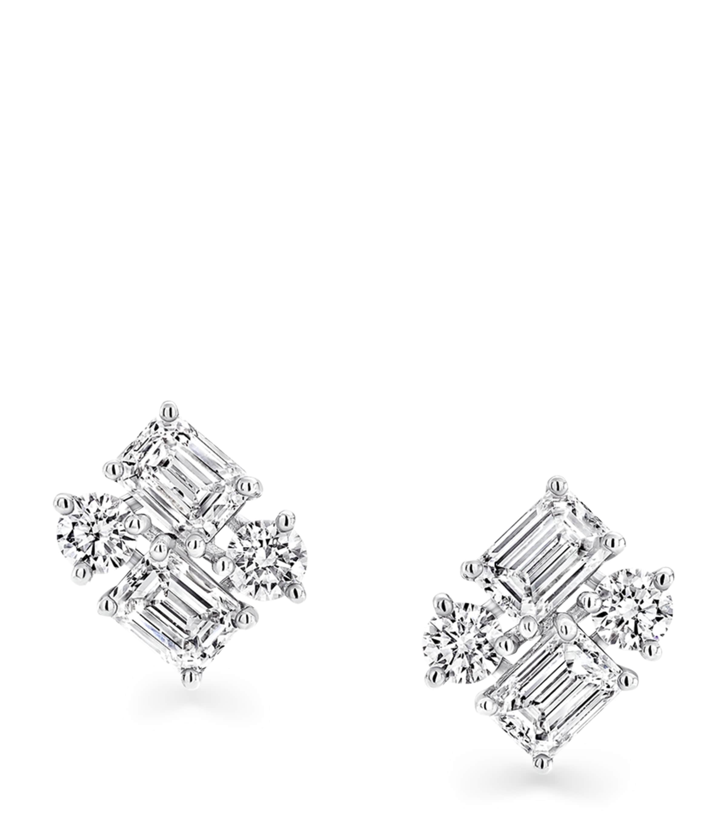 Graff White Gold and Diamond Classic Earrings White Gold