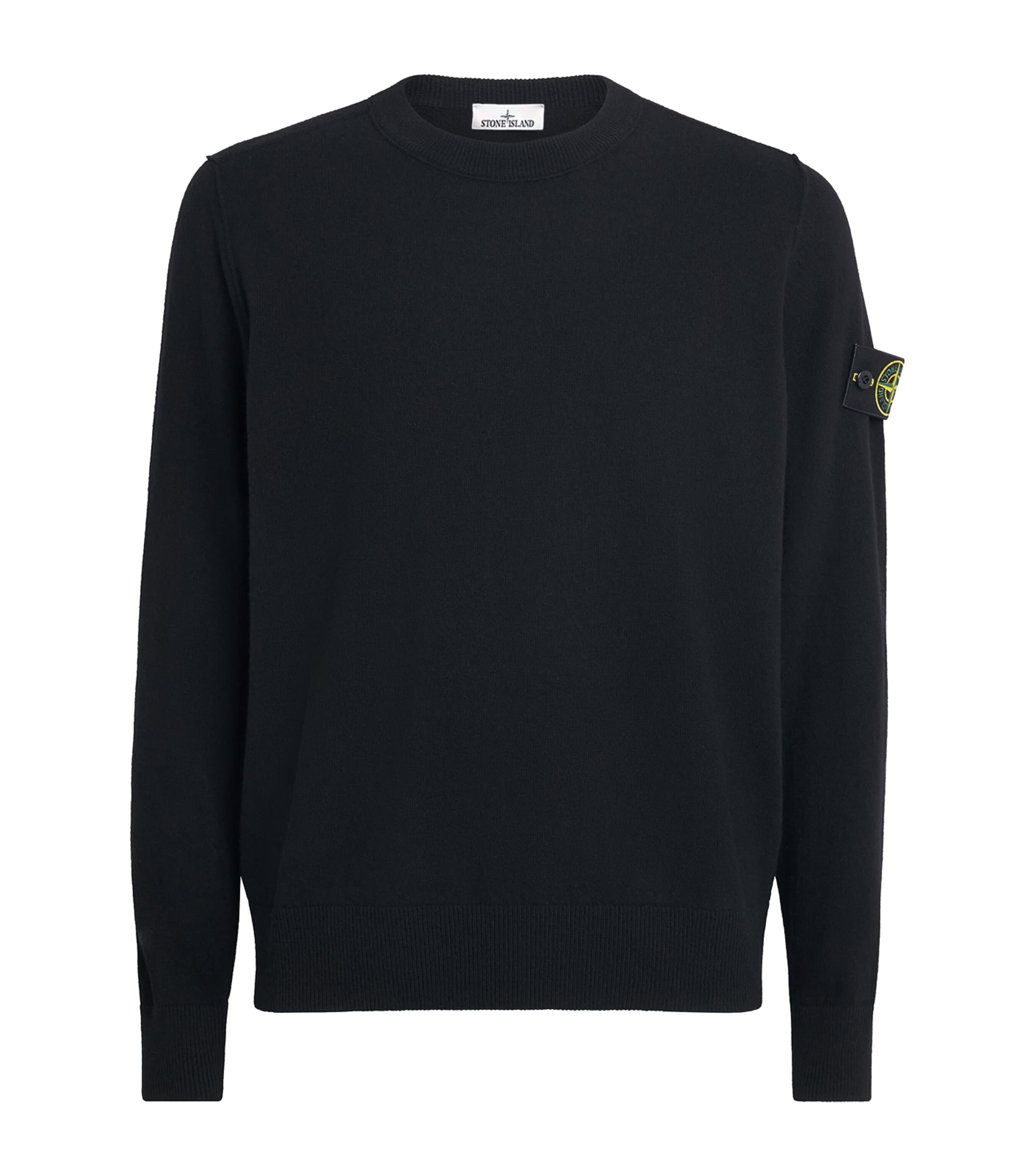 Stone Island Mens Virgin Wool Crew-Neck Sweater