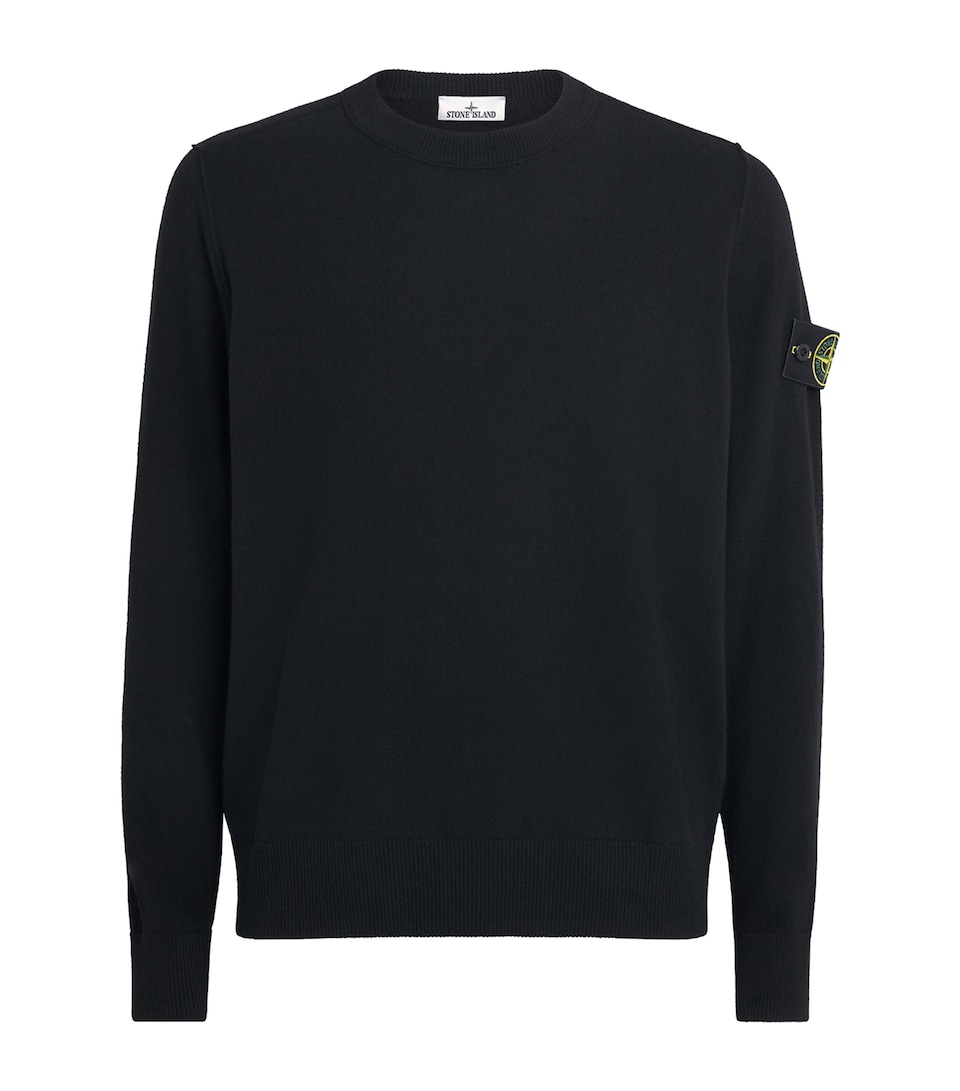 Stone Island Mens Virgin Wool Crew-Neck Sweater