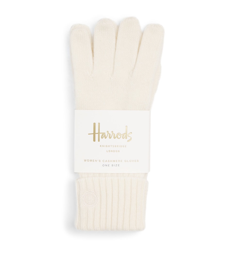Harrods Cashmere Gloves Ivory