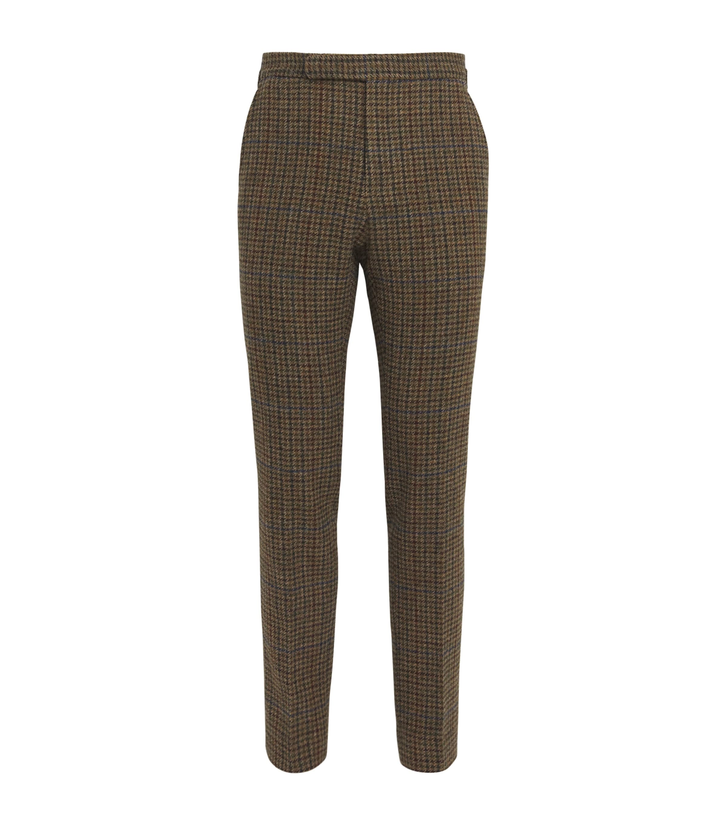 Wool Check Trousers