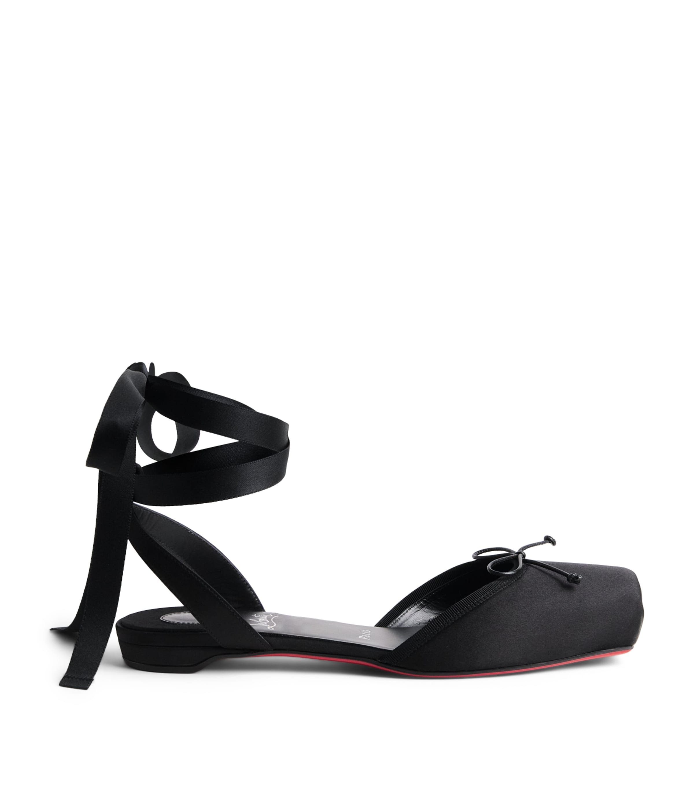Christian Louboutin Cassia Satin Ballet Flats