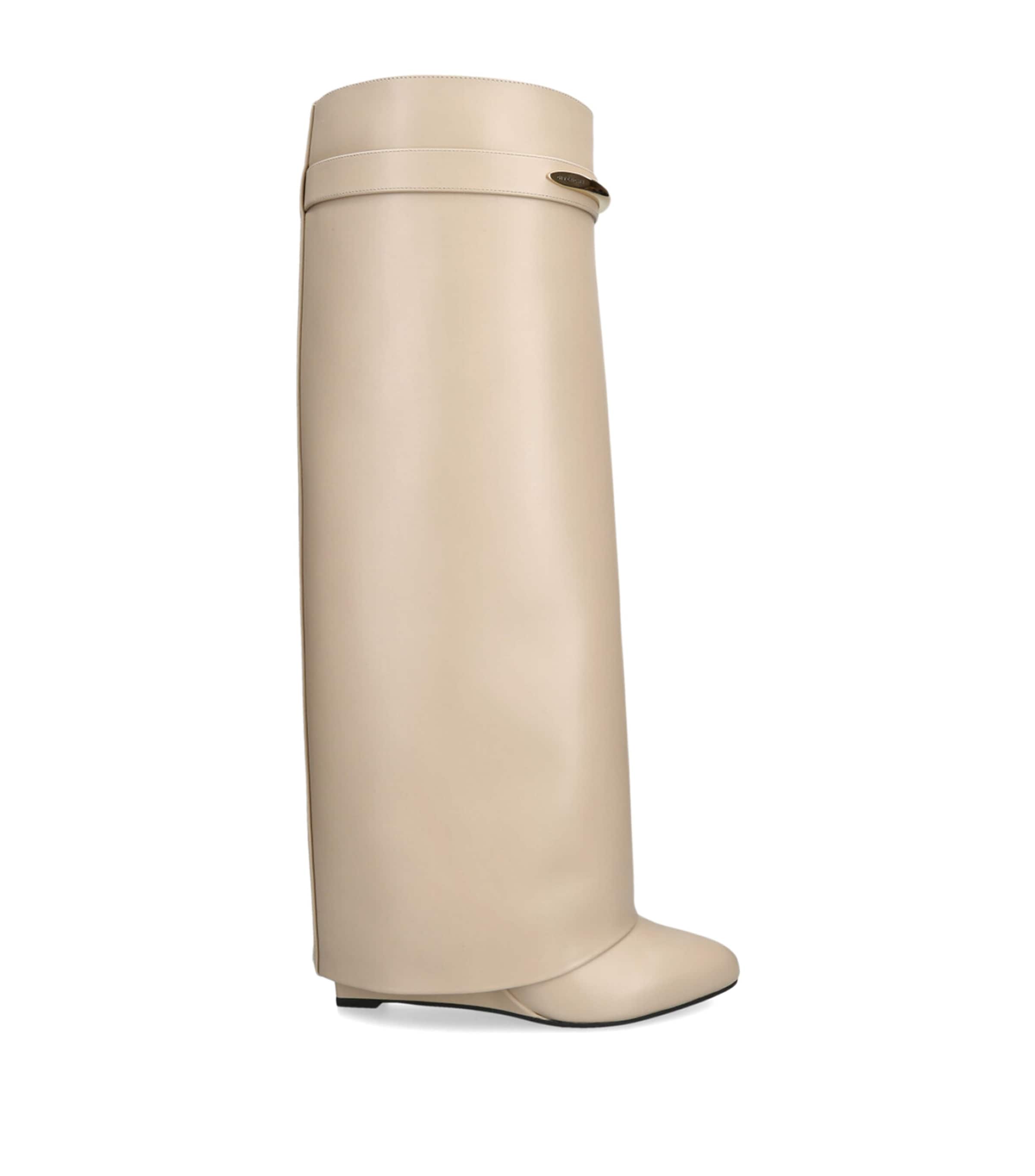 Leather Shark Knee-High Boots 95