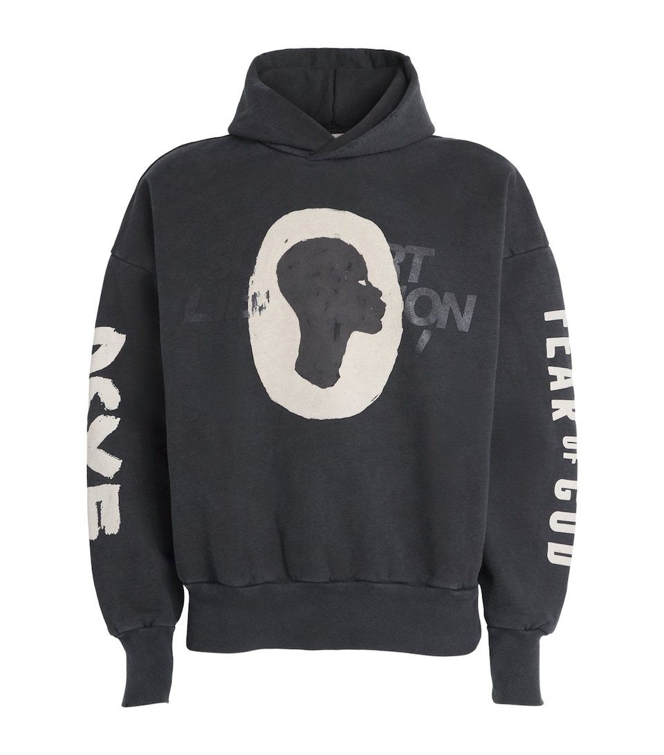 Fear Of God Mens x DSYF Support Liberation Now Hoodie Black/