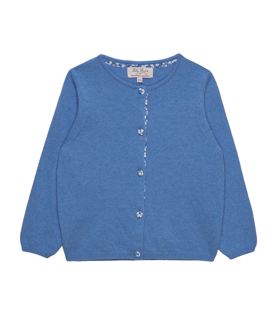 Trotters Wool-Blend Mitsi Cardigan (6-11 Years) Blue