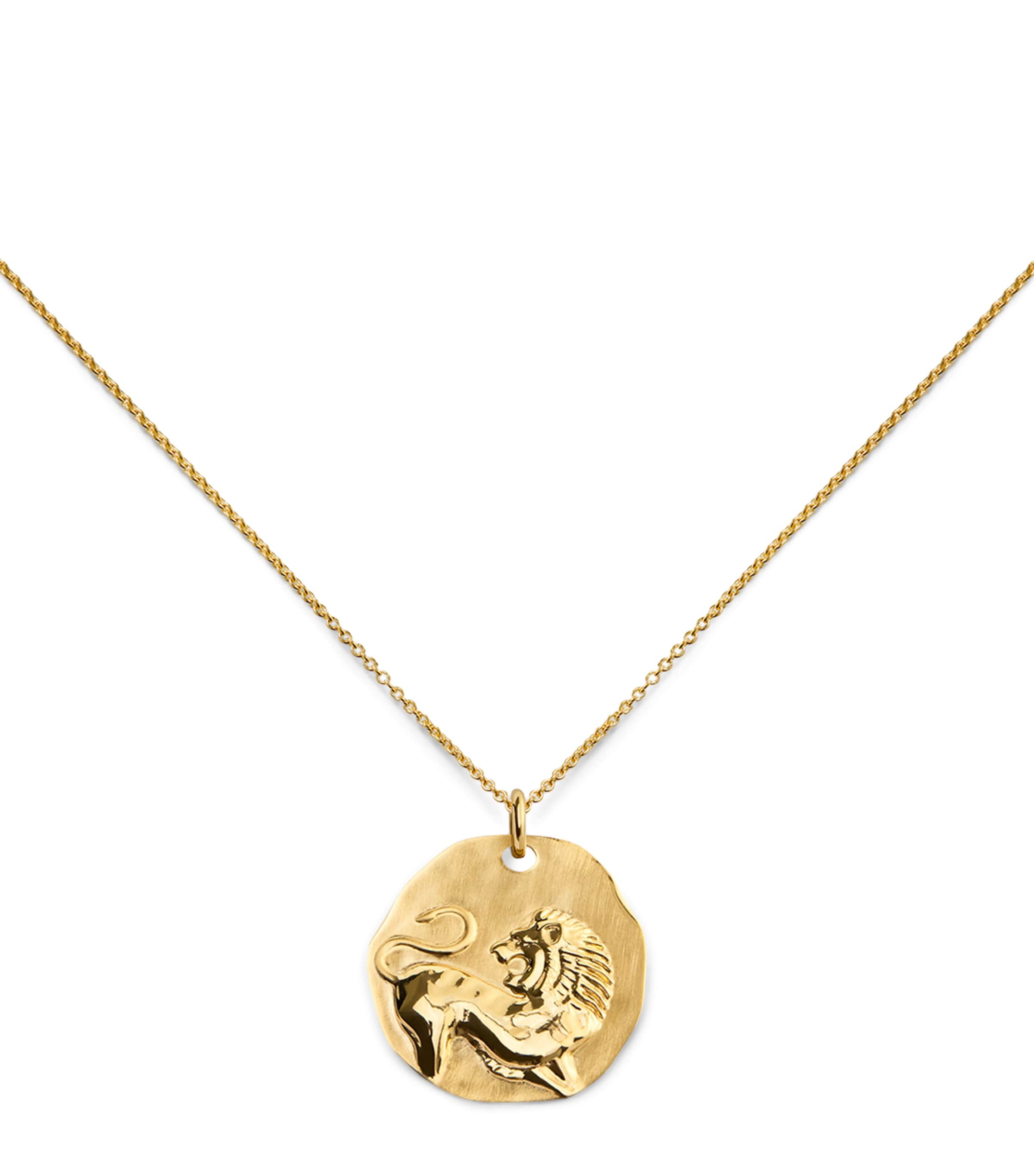 Monica Vinader Gold Vermeil Leo Zodiac Necklace Gold