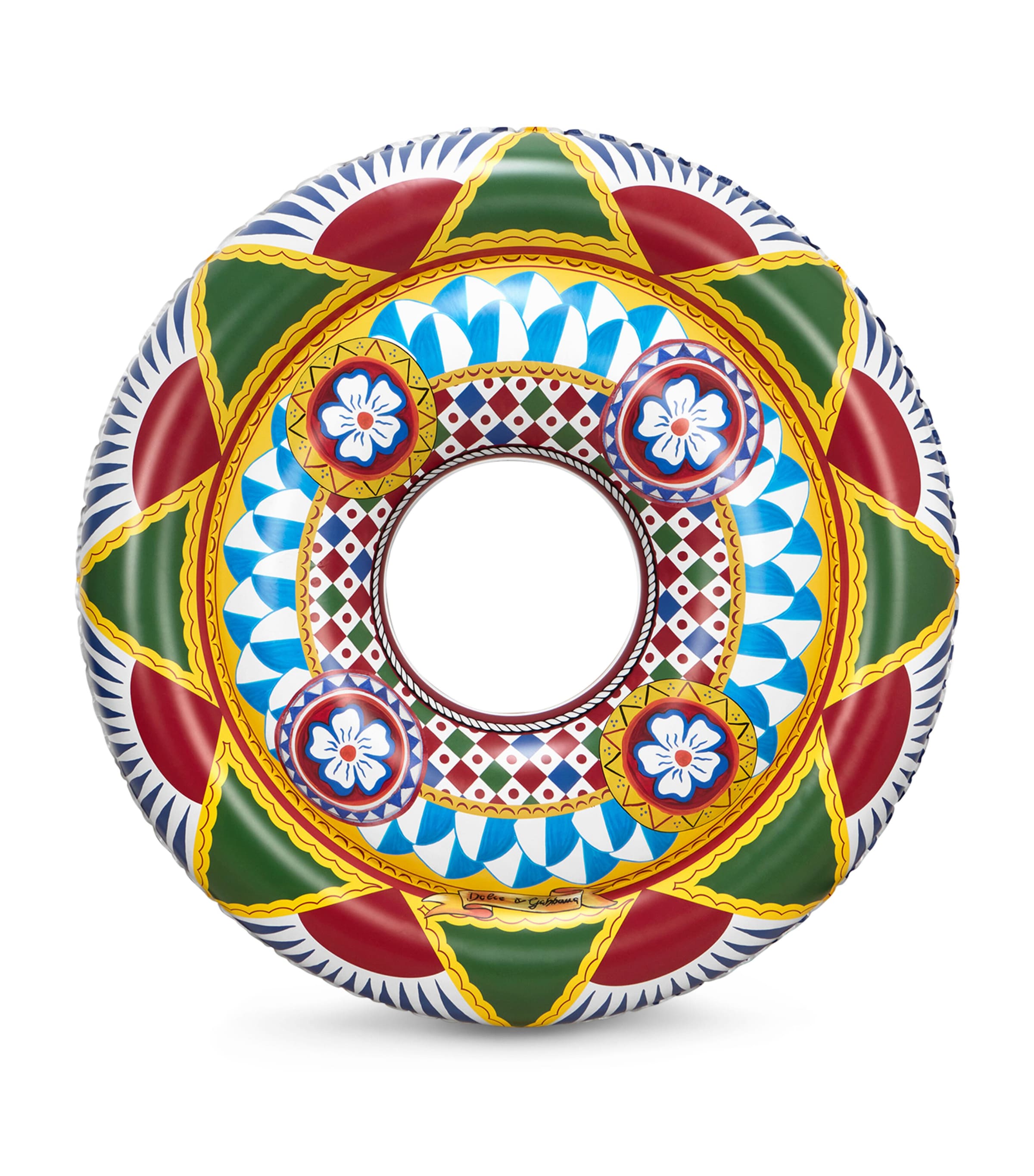 Dolce&Gabbana Carretto Siciliano Inflatable Pool Ring (130cm) Carretto Multi