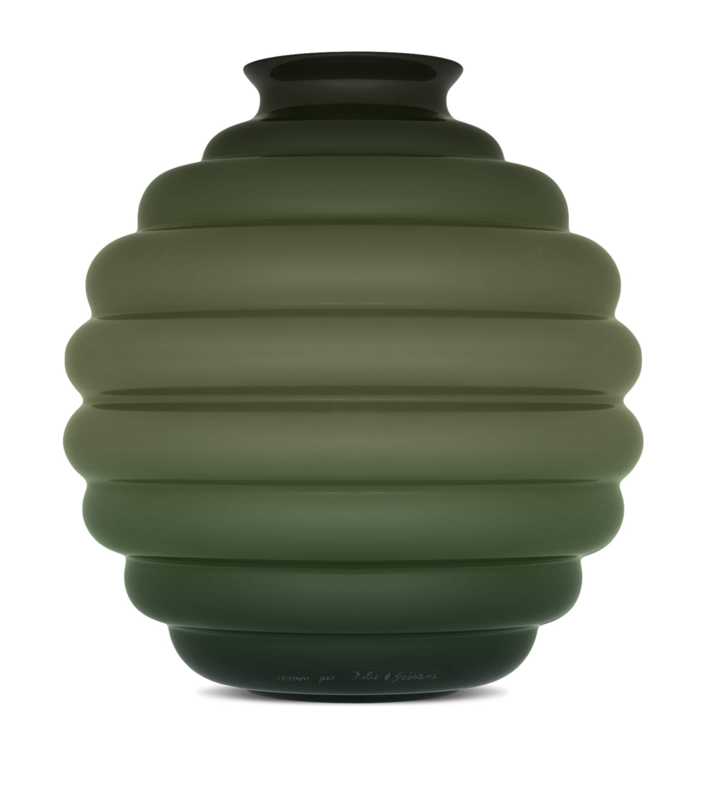 Dolce&Gabbana Casa x Venini Large Murano Glass Déco Vase (29cm) Verde/arancion