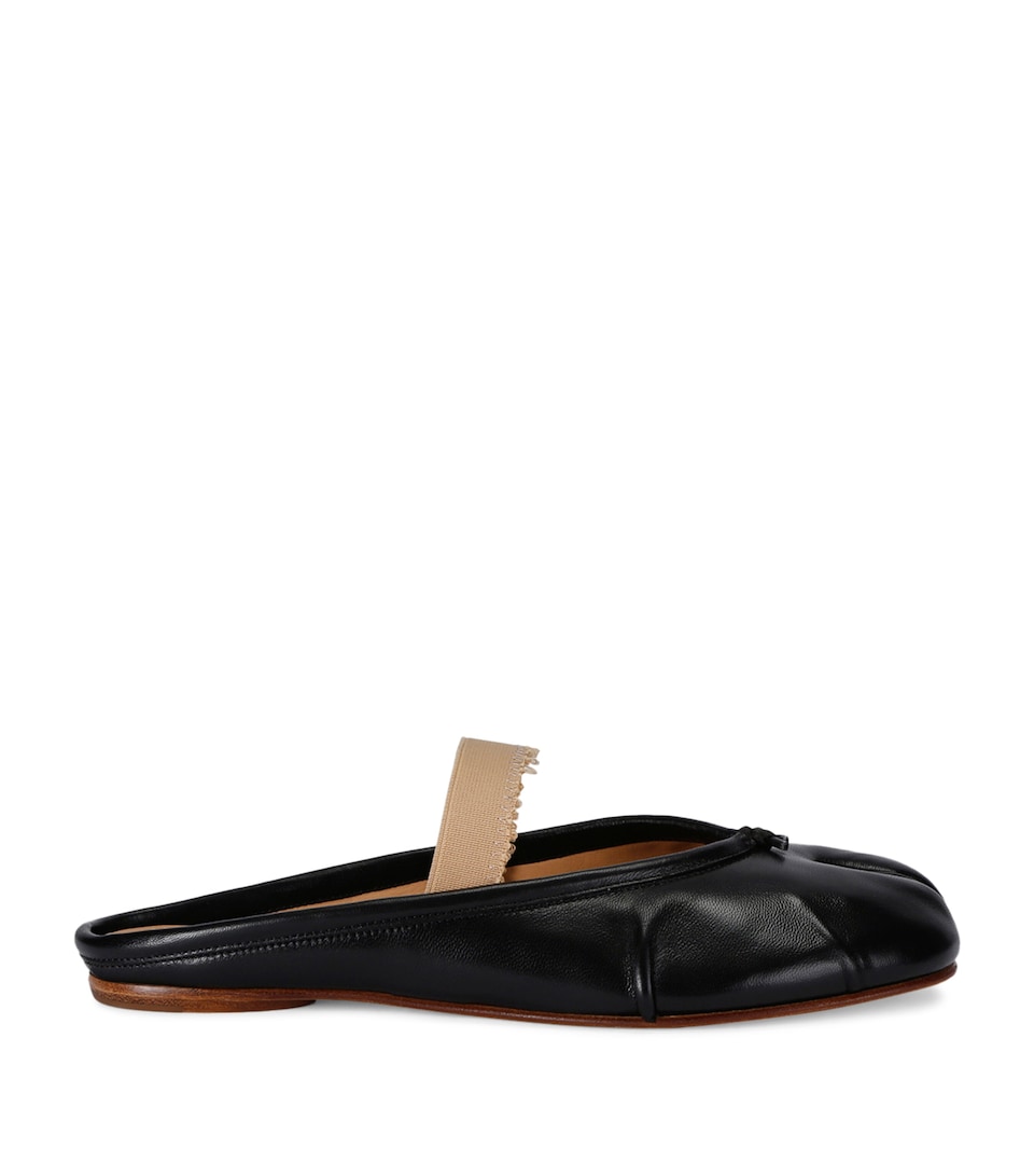 Leather Tabi Ballerina Mules