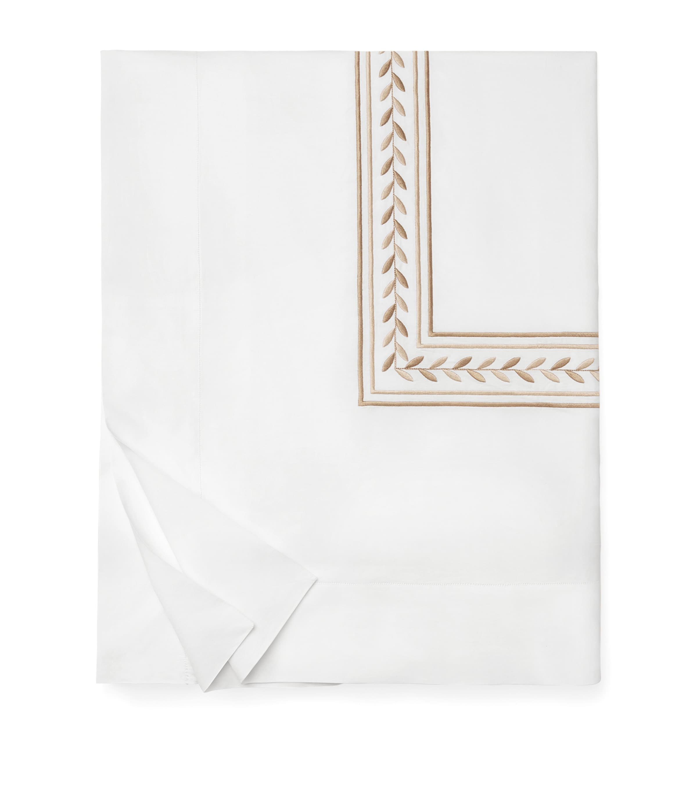 Pratesi Silk-Cotton Impero King Duvet Cover (230cm x 220cm) White/beige