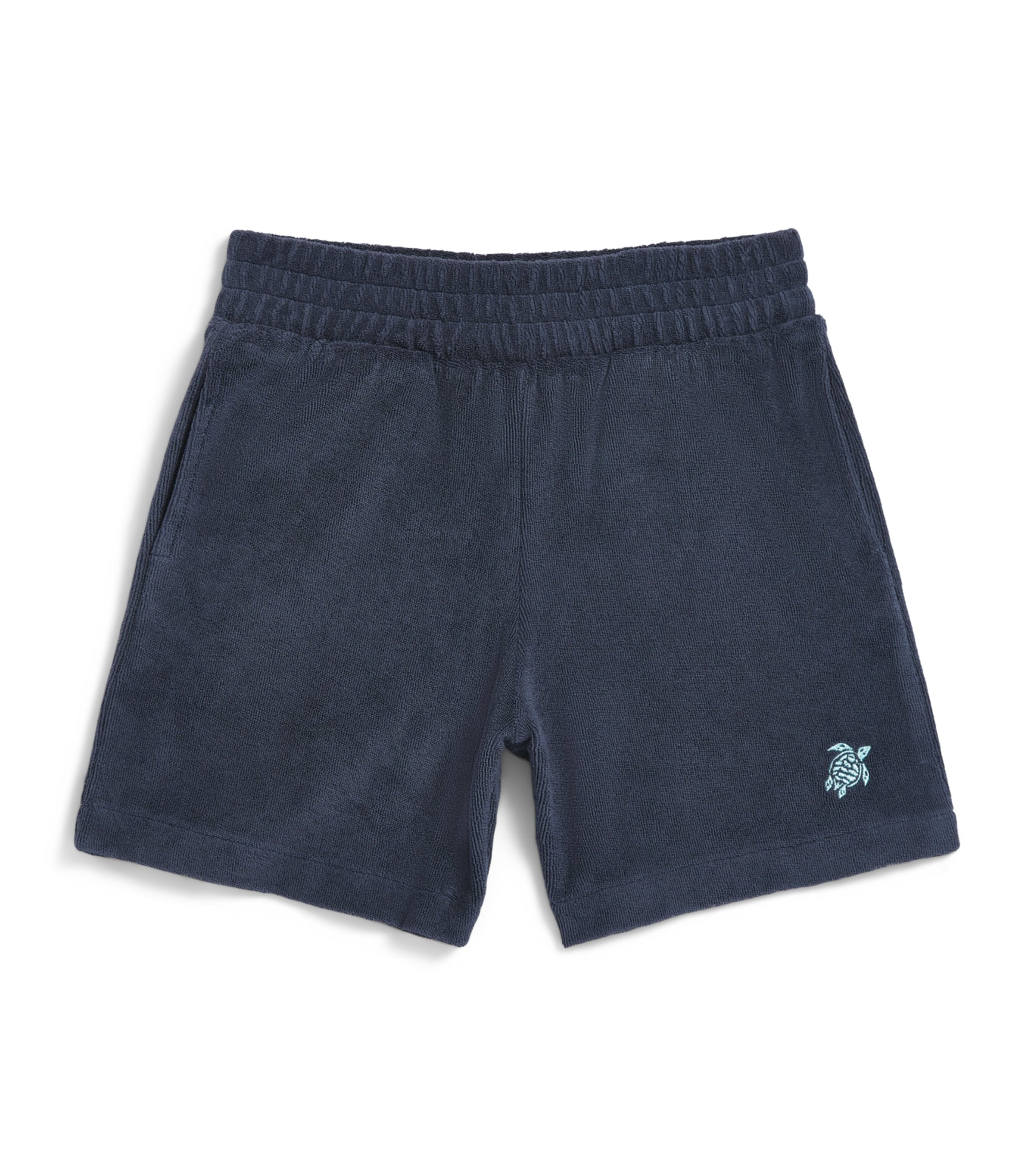 Vilebrequin Kids Cotton Terry Bermuda Shorts (2-14 Years) Marine