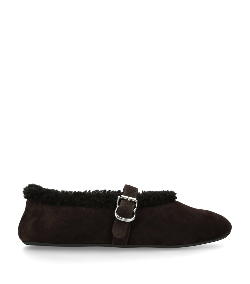 Shearling Ballet Flats