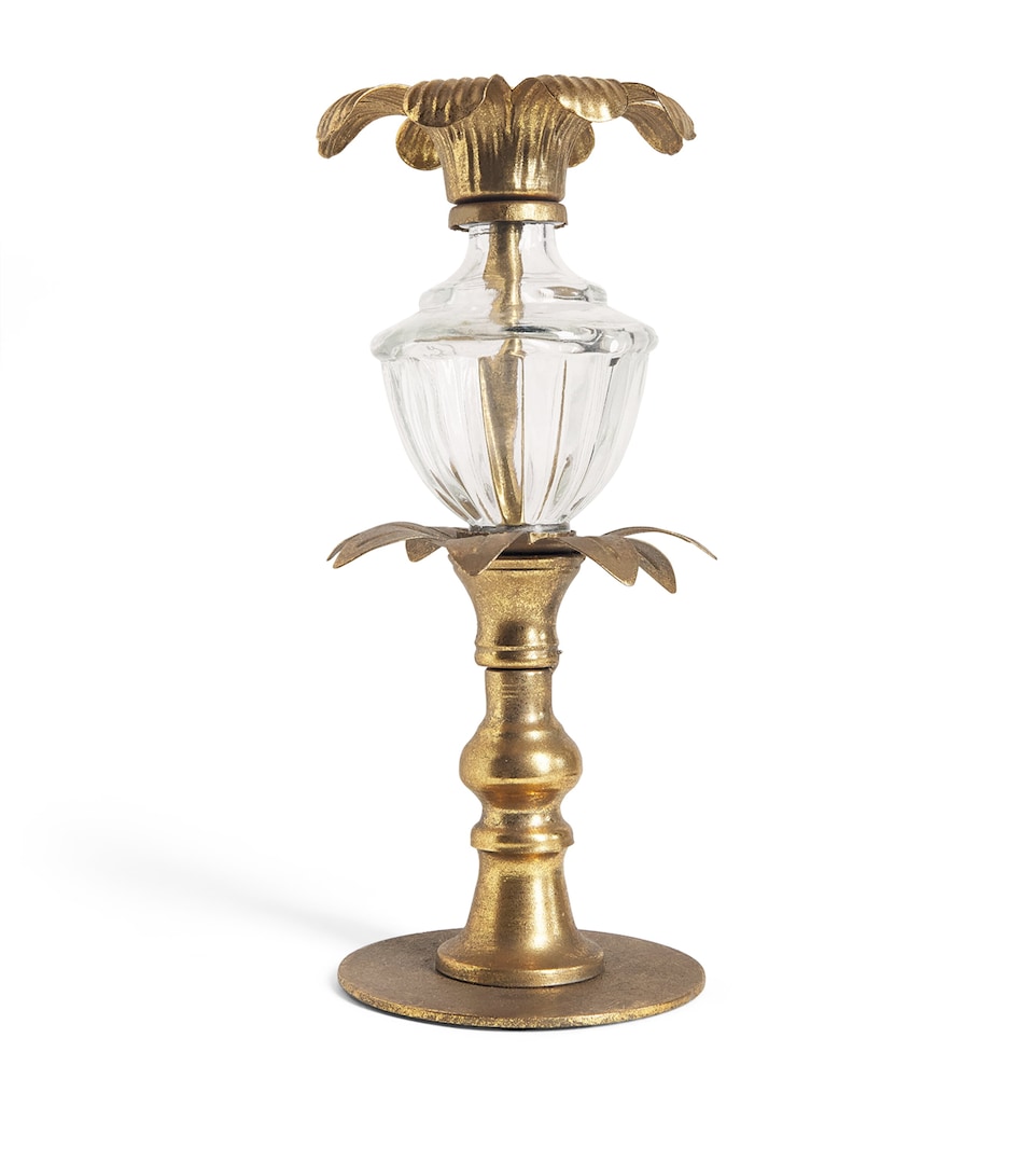 Shishi Metal Flower Candle Holder (24.5cm) Gold