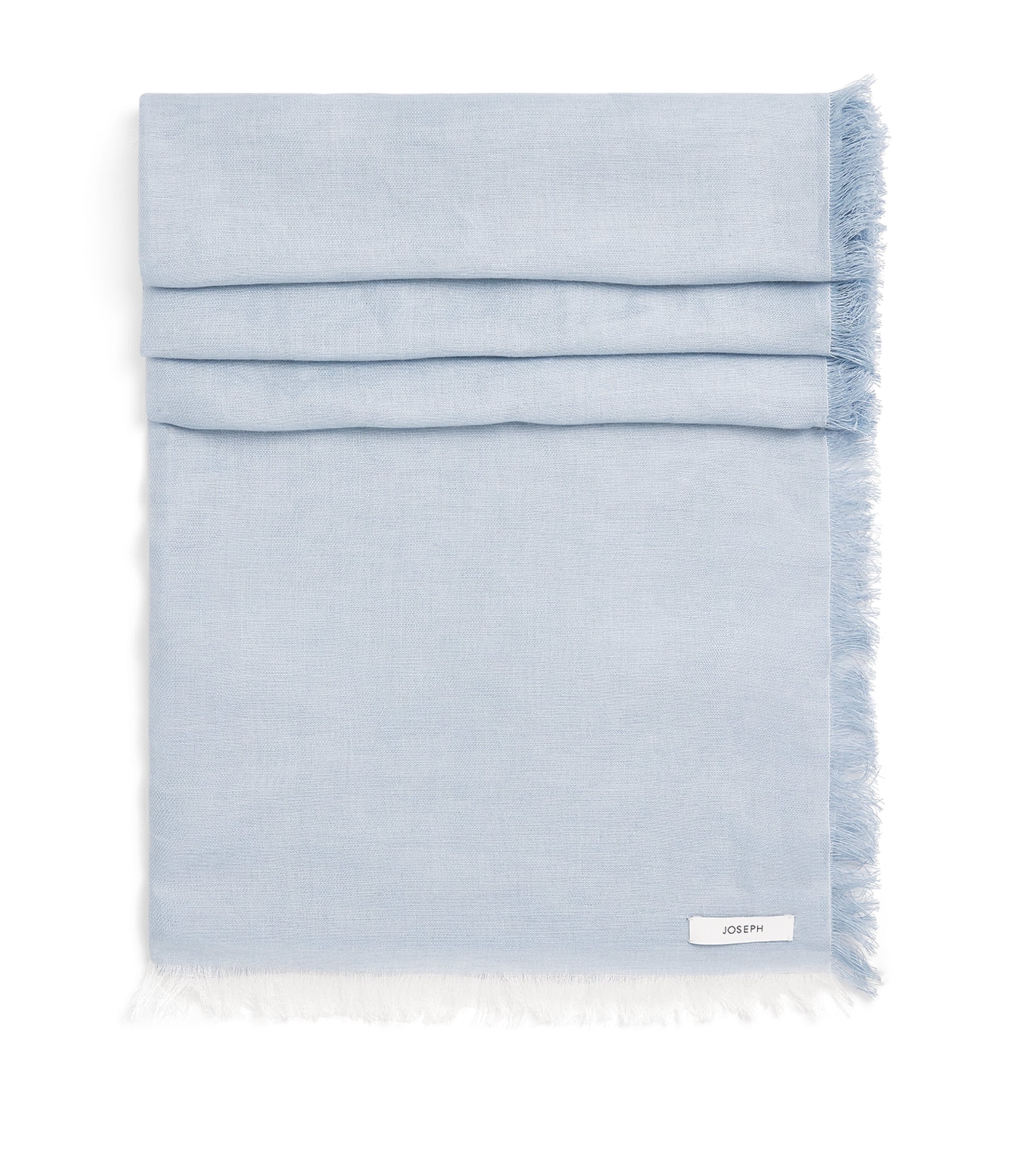 Linen-Blend Fern Scarf