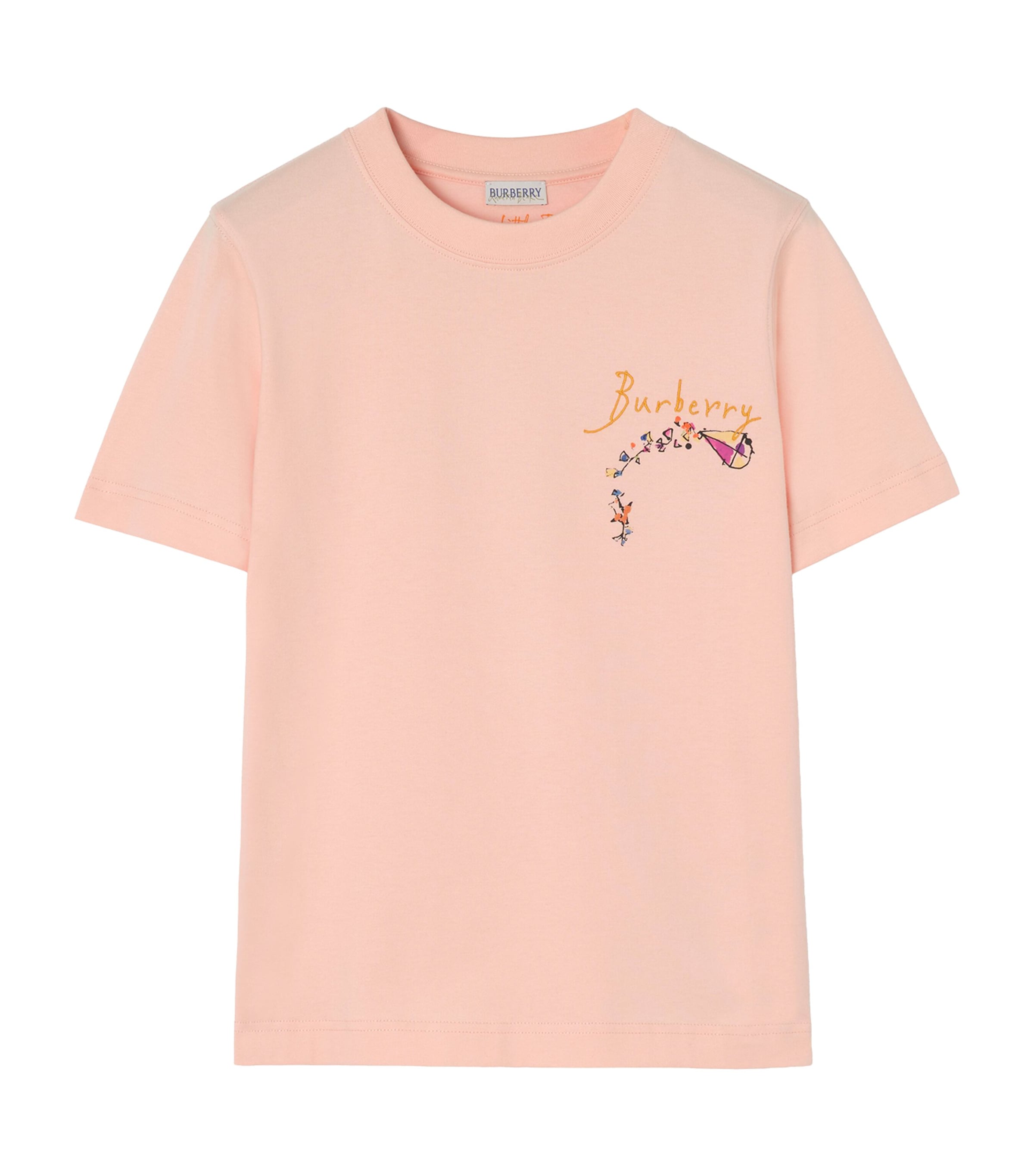 Burberry Womens Cotton Brave Little Tree T-Shirt Compact Pink