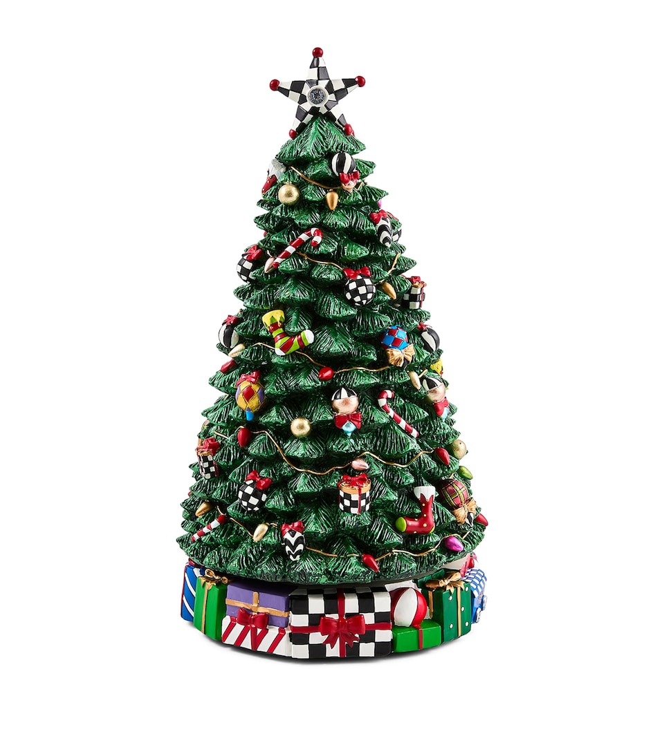 MacKenzie-Childs Carol Musical Tree Ornament Green