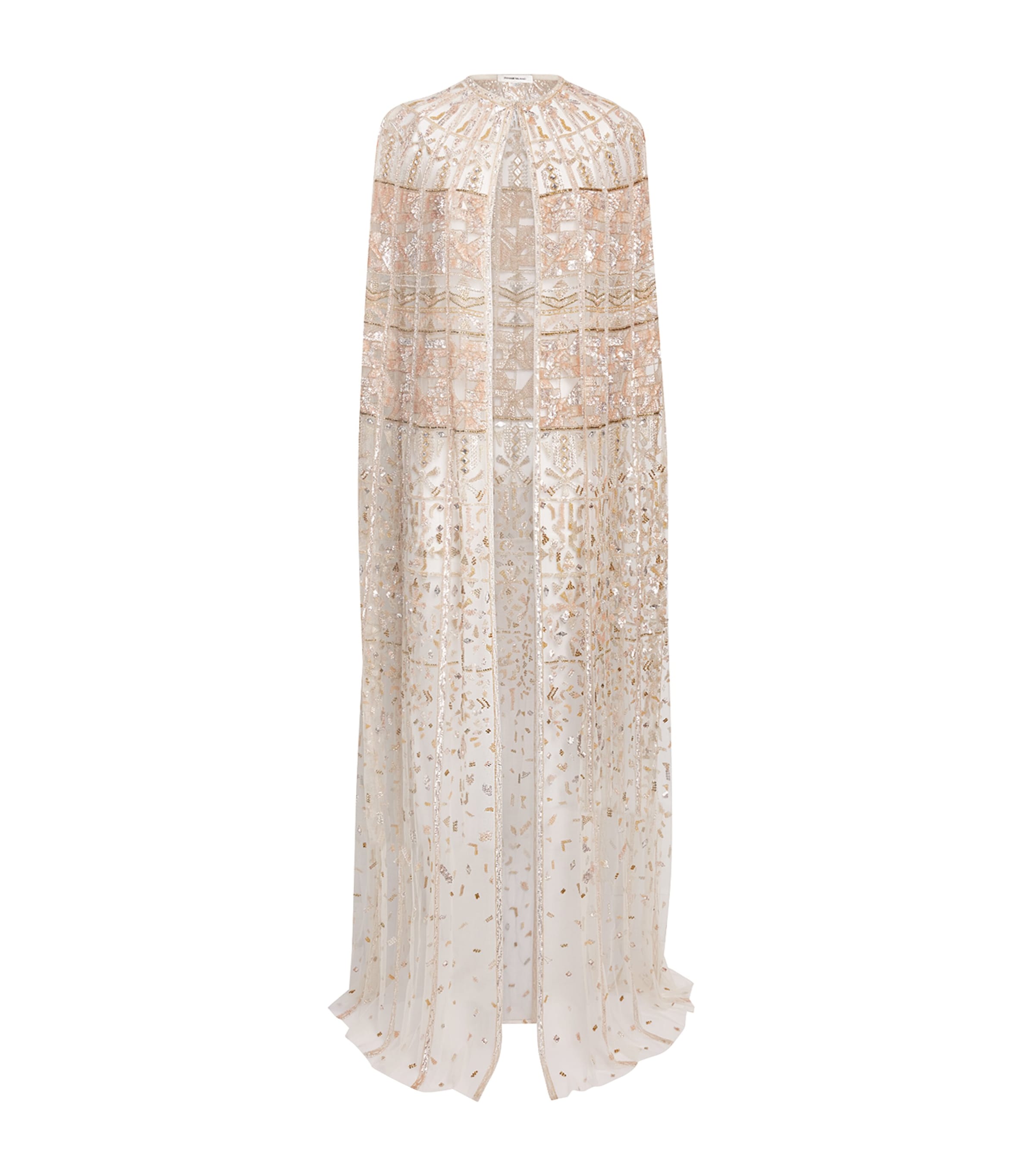 Zuhair Murad Womens Embellished Cape Angr/mlt Tmpl