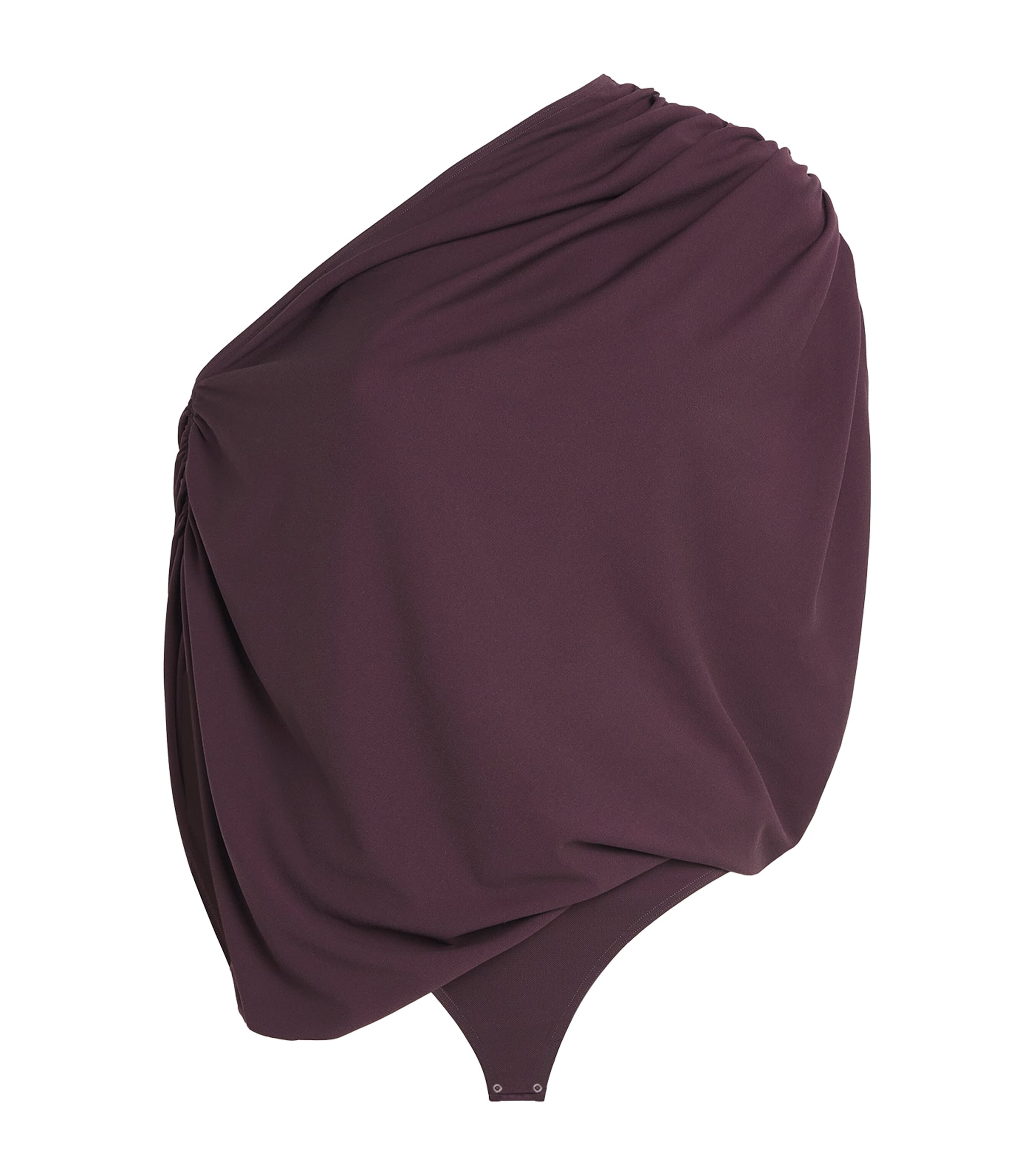 Wolford Womens Fluid Drape Bodysuit Wild Plum