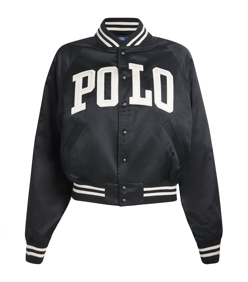 Sateen Logo Bomber Jacket