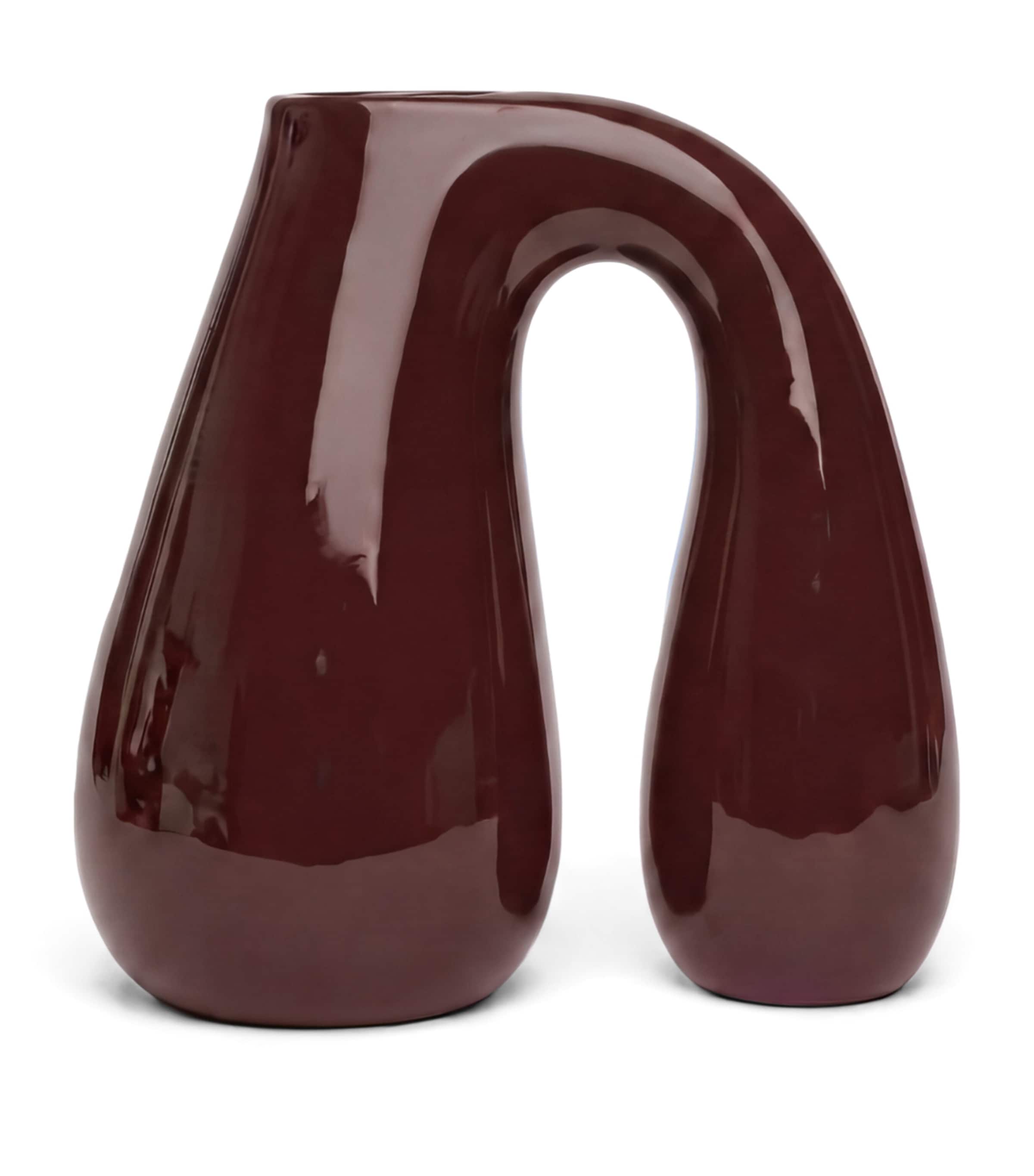 Gustaf Westman Glazed Ceramic Chunky Jug (26cm) Brown