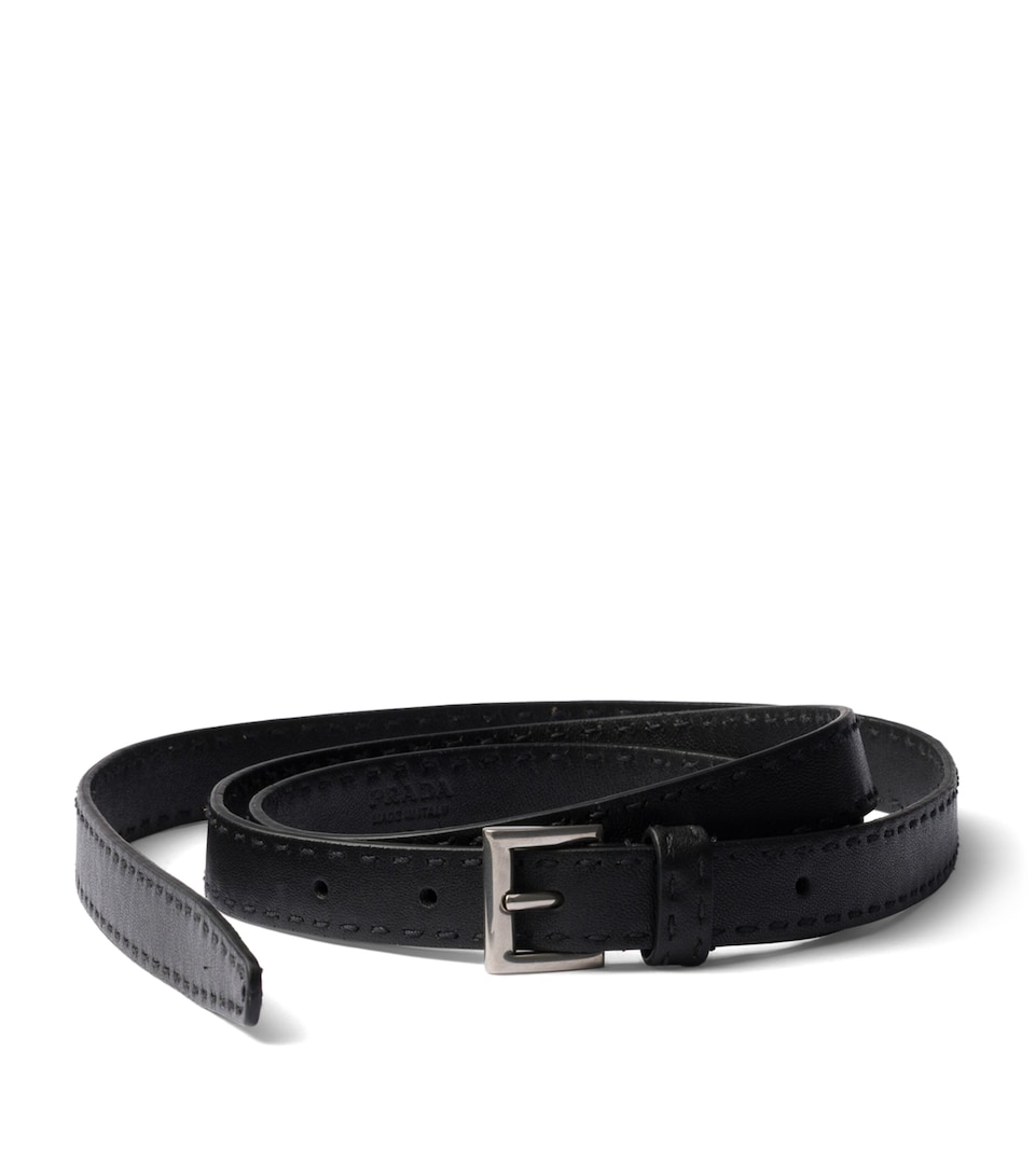Prada Leather Belt Black
